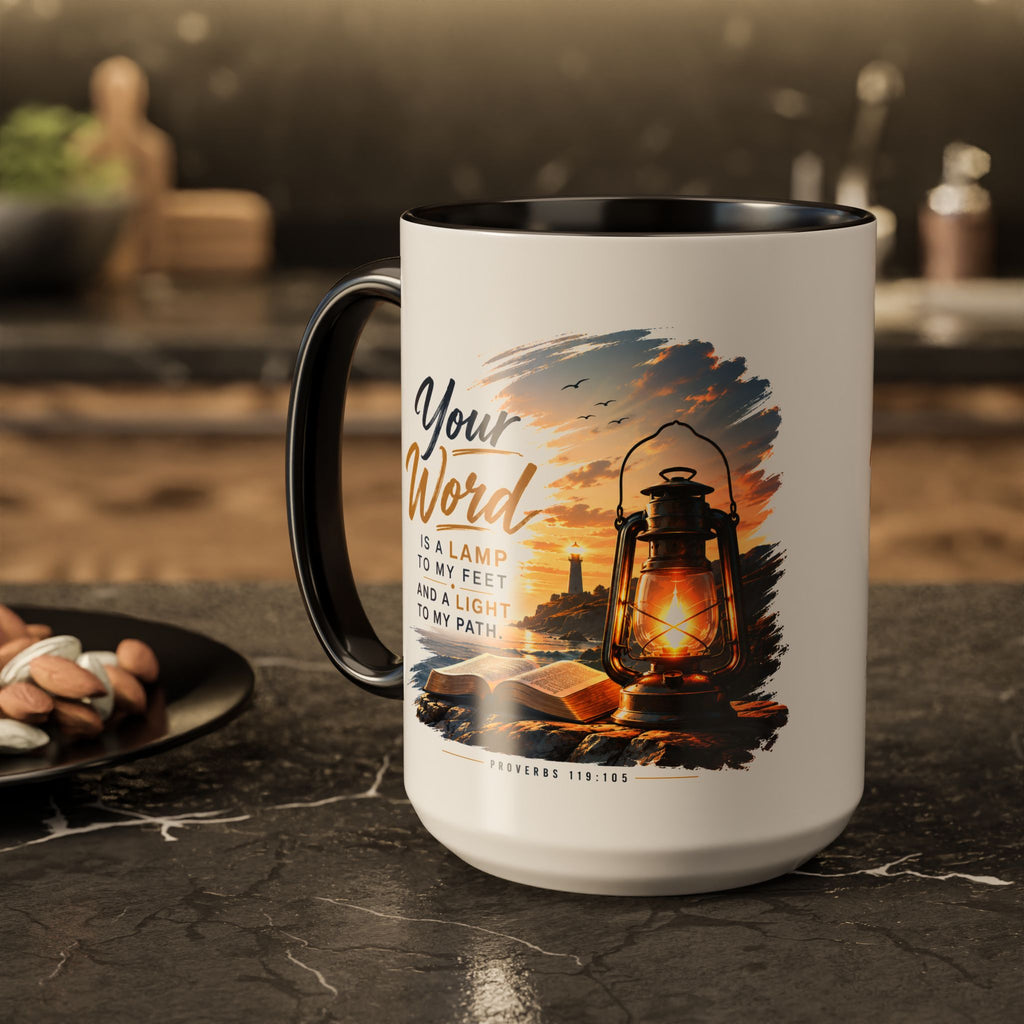 Your Word is a Lamp to my Feet - Christian Faith Coffee Mug (11oz/15oz)