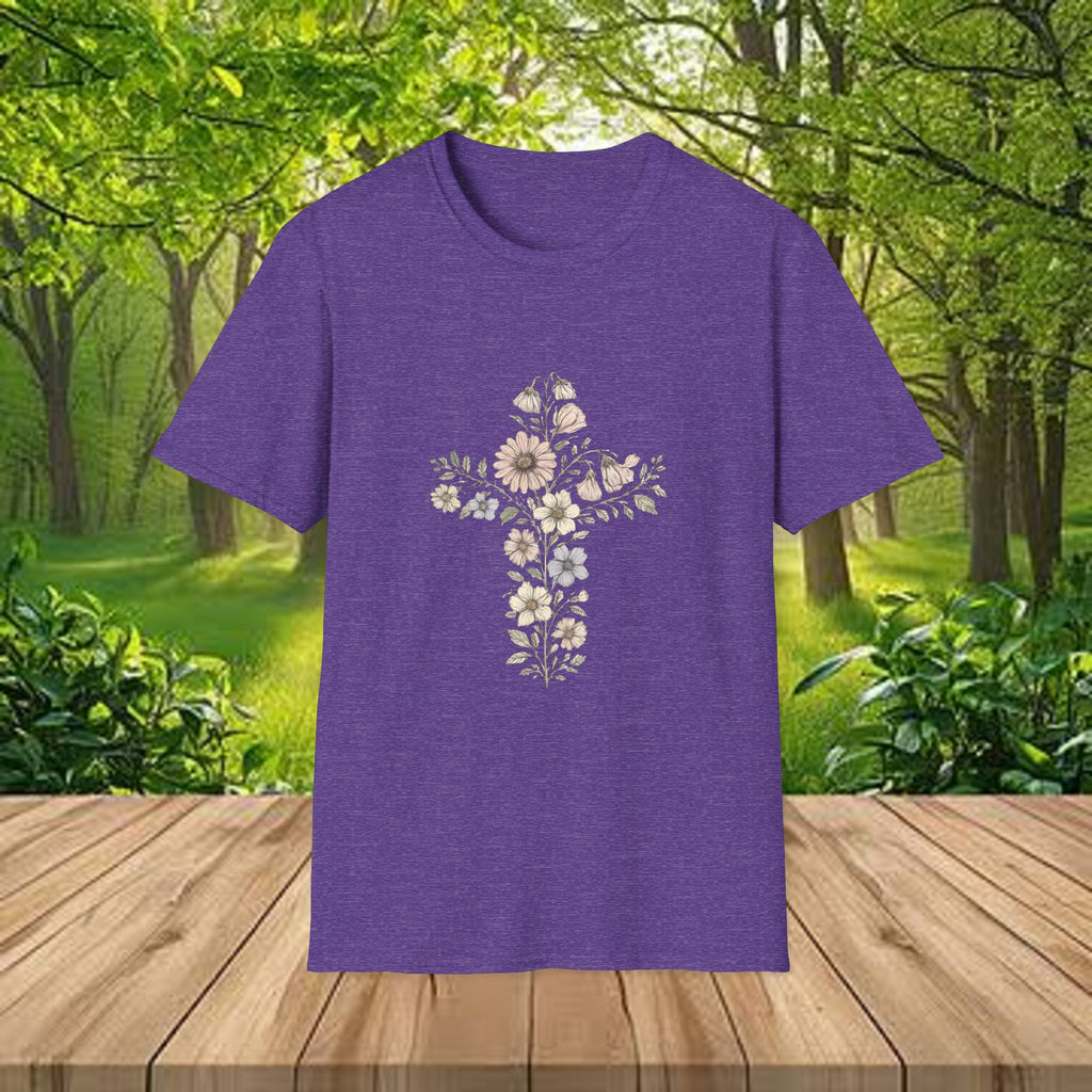 Floral Cross Bouquet Women's Tee
