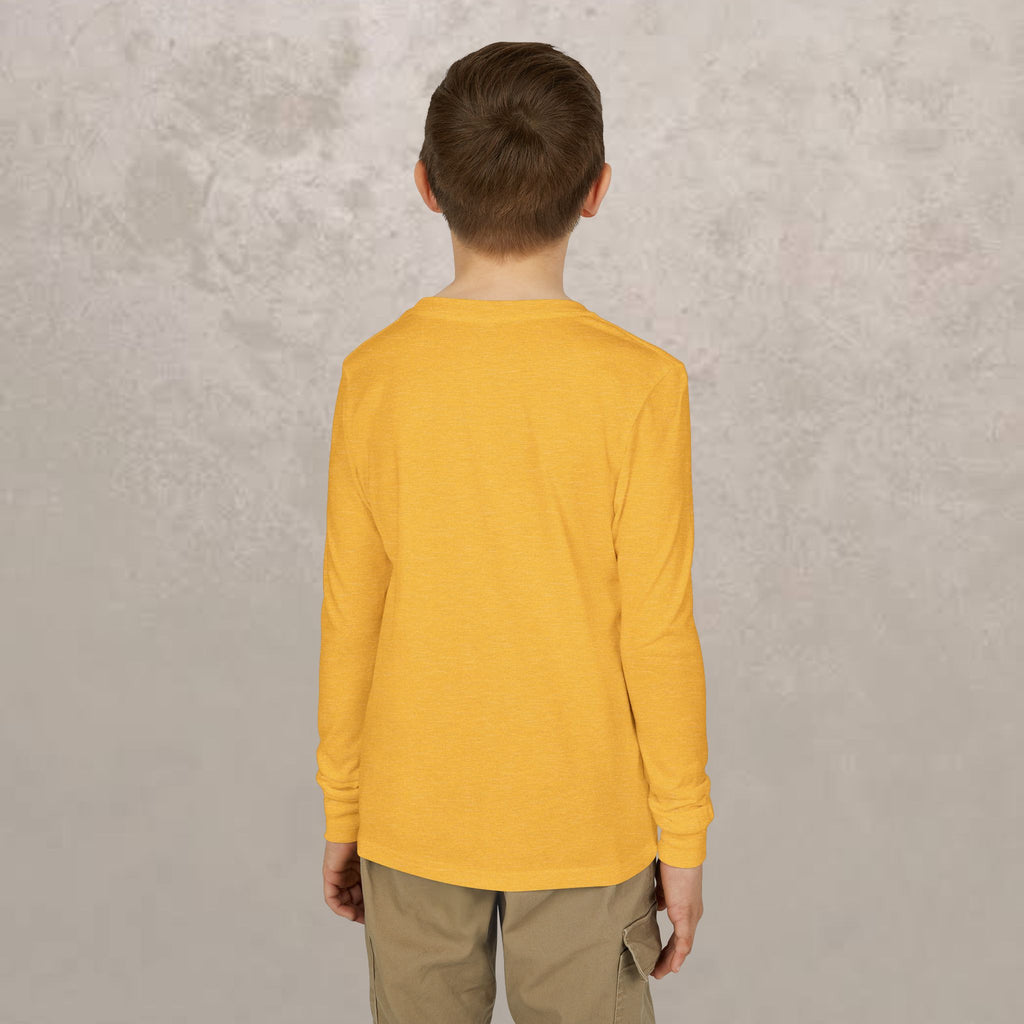 Youth Long Sleeve Tee — “They That Wait Upon the Lord” Eagle Christian Faith Shirt