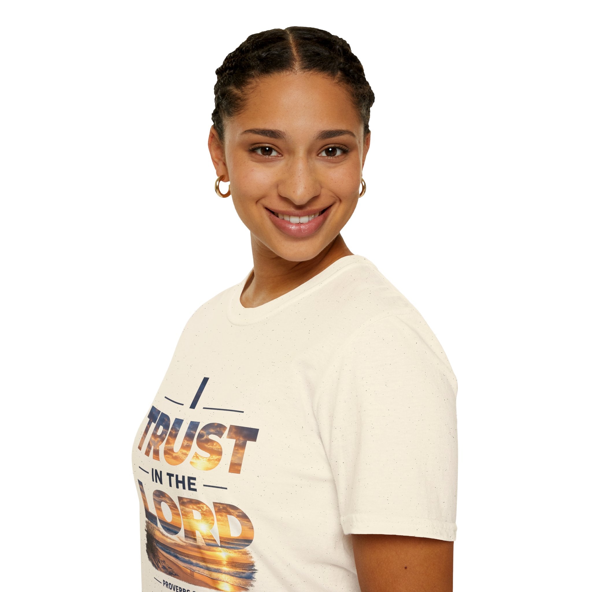 I Trust In The Lord - Ocean T‑Shirt — Proverbs 3:5 Christian Tee