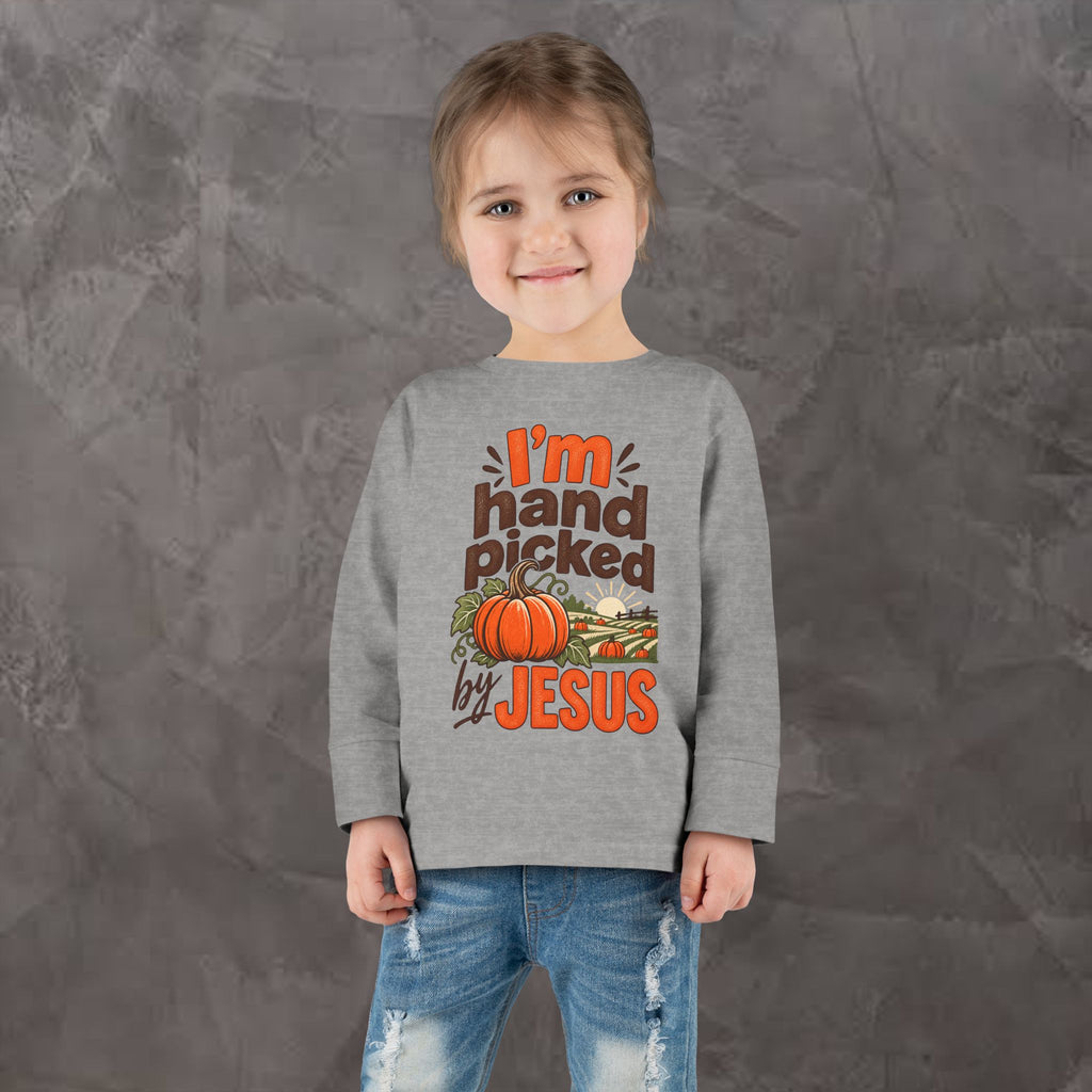 Toddler - I'm Hand-picked by Jesus - Long Sleeve Tee