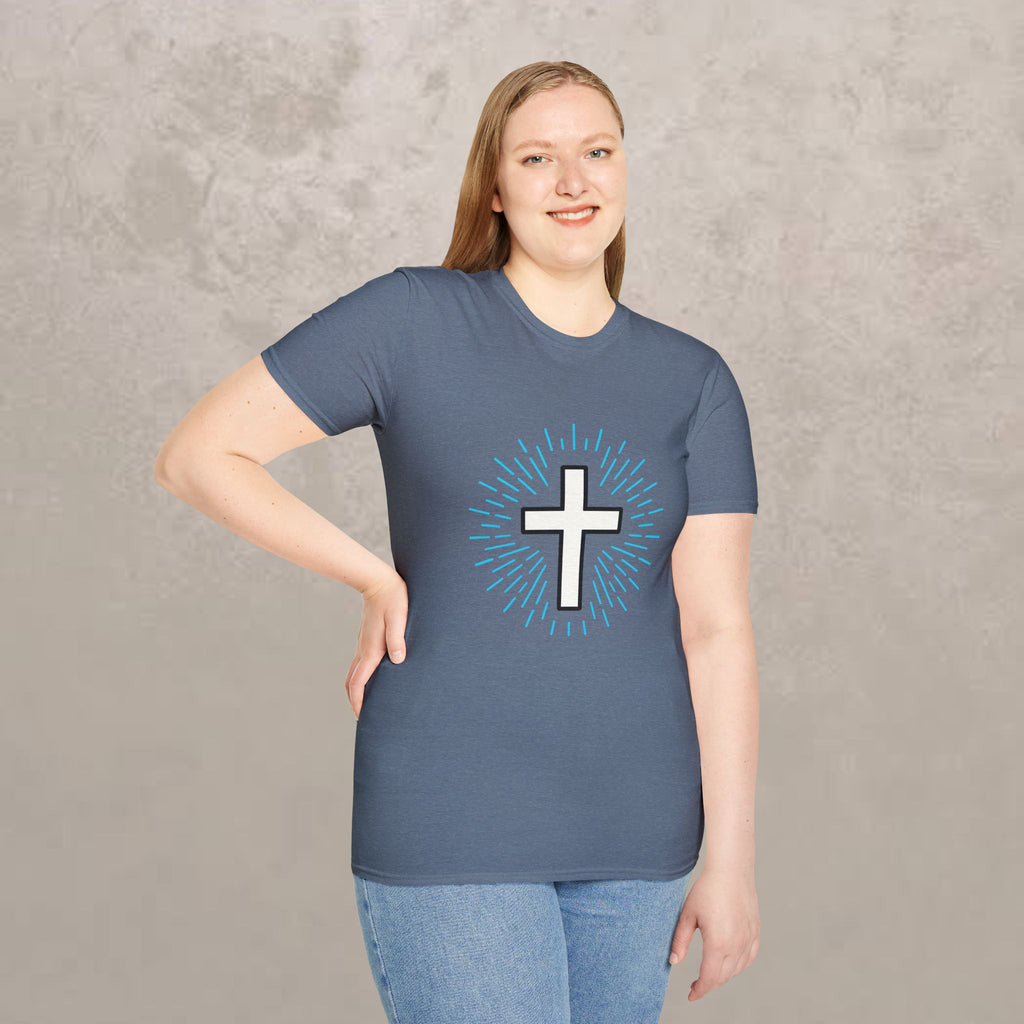 Glowing Cross Emblem T-Shirt