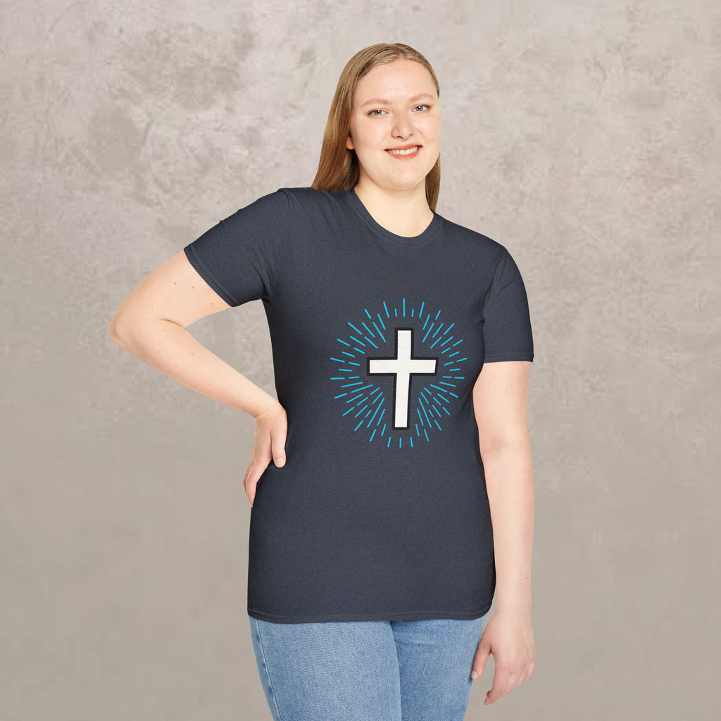 Glowing Cross Emblem T-Shirt