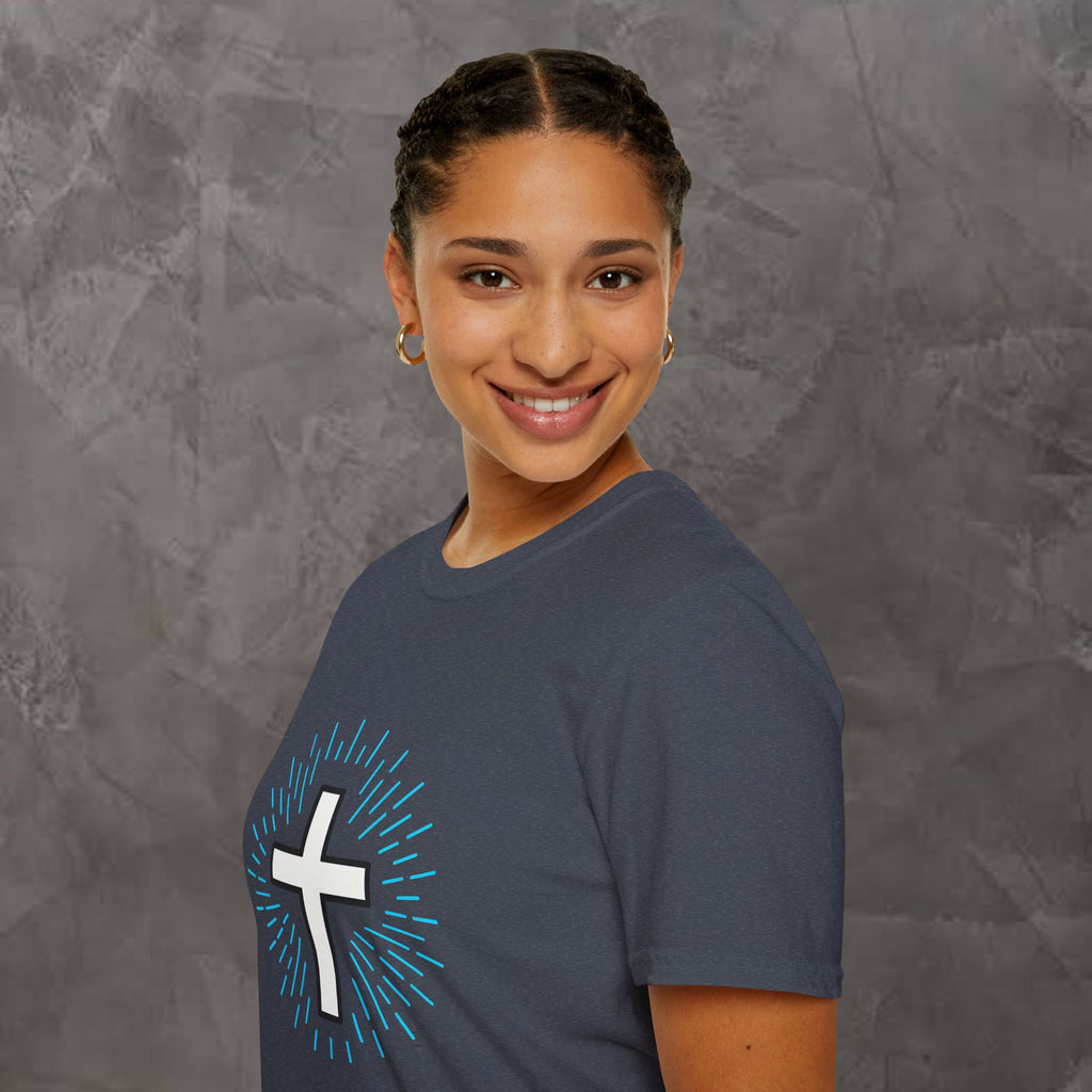 Glowing Cross Emblem T-Shirt