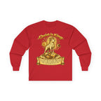 Christ Is King - Lamb Graphic Long Sleeve Tee - Christian Worship Shirt