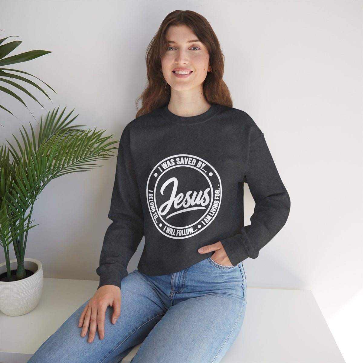 Jesus - I Will Follow - Christian Graphic Sweatshirt/Pullover