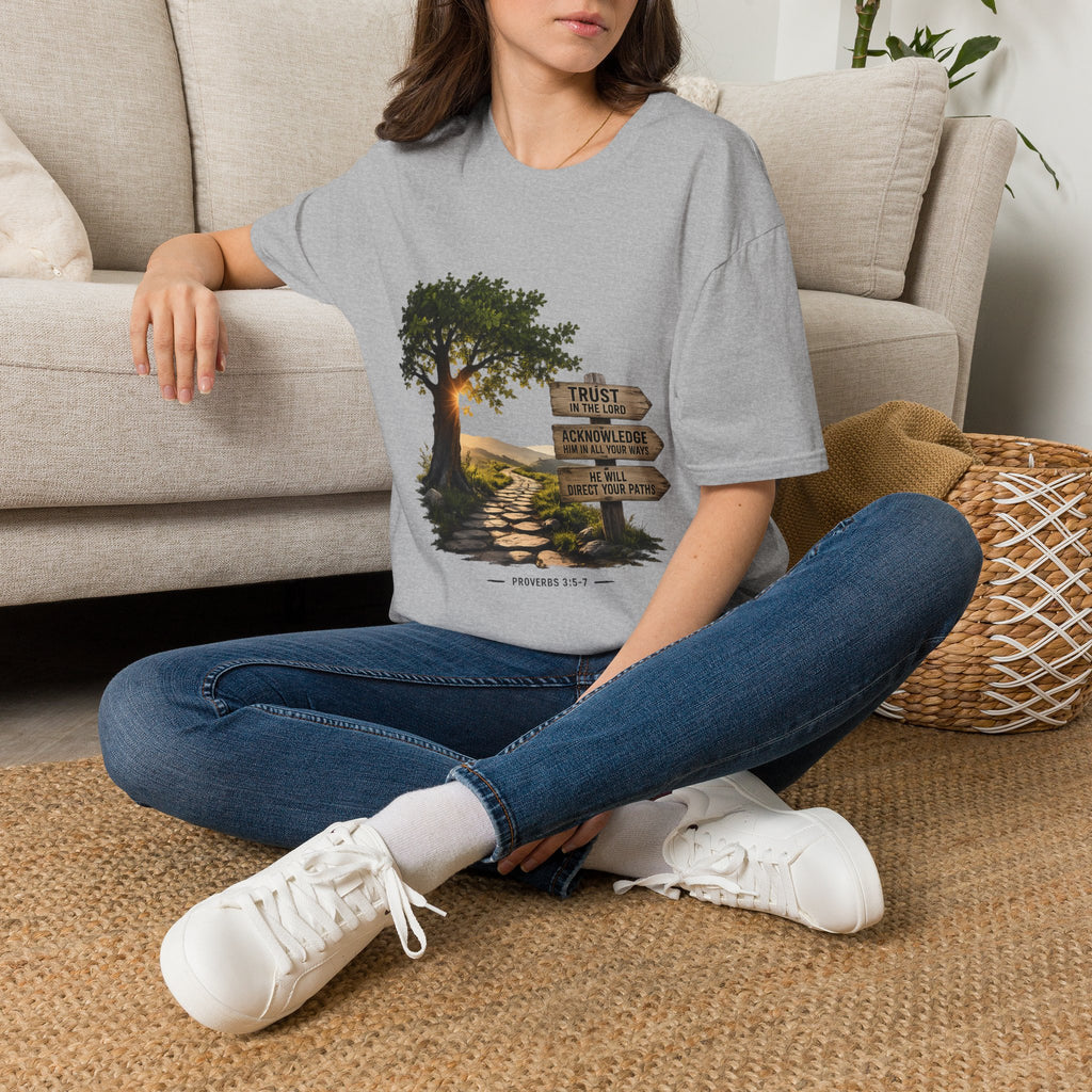"Trust in the Lord" Inspirational Christian Tee - Proverbs 3:5-7