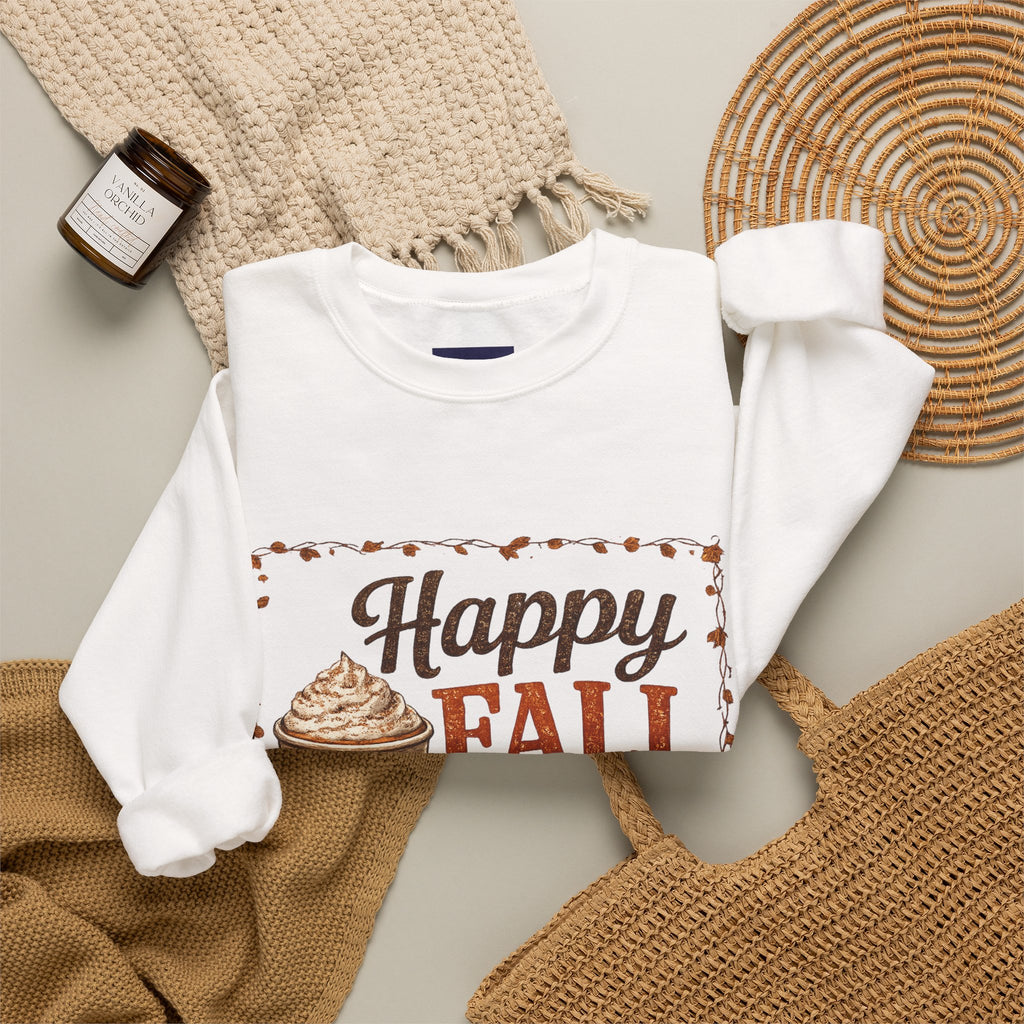 Happy Fall Y’all Crewneck Sweatshirt — Autumn Pullover