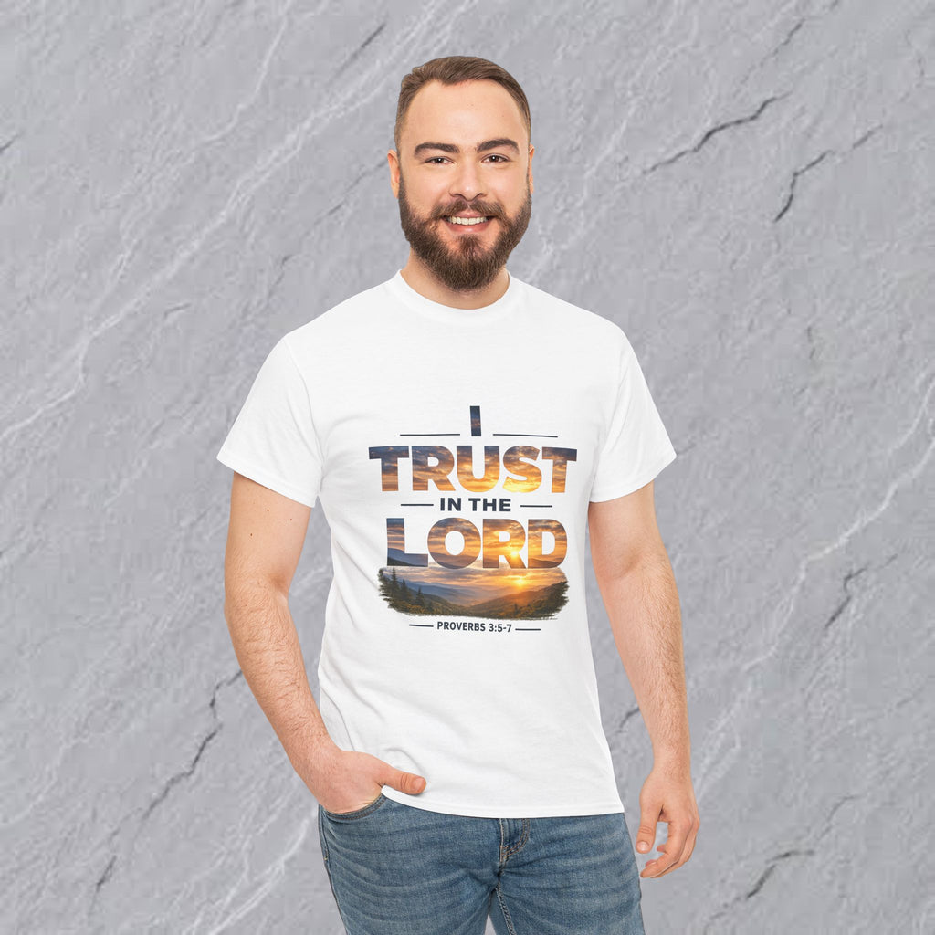 I Trust In The Lord - Mountains T‑Shirt — Proverbs 3:5 Christian Tee