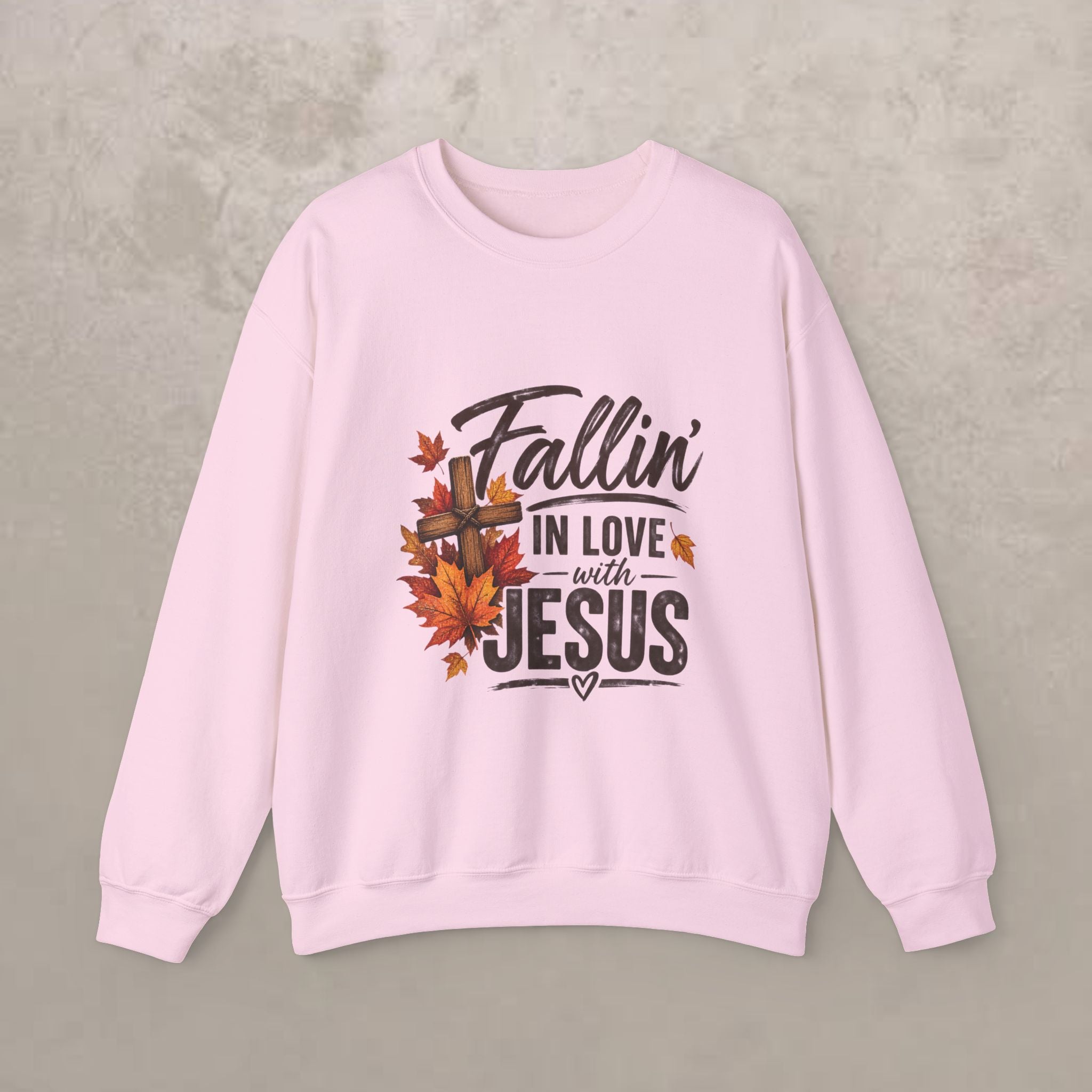 Fallin' In Love With Jesus - Crewneck Sweatshirt — Autumn Pullover