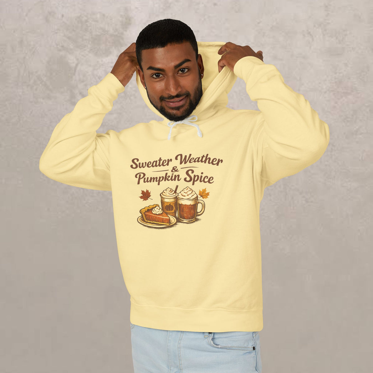 Adult -  "Sweater Weather & Pumpkin Spice" Autumn Hoodie