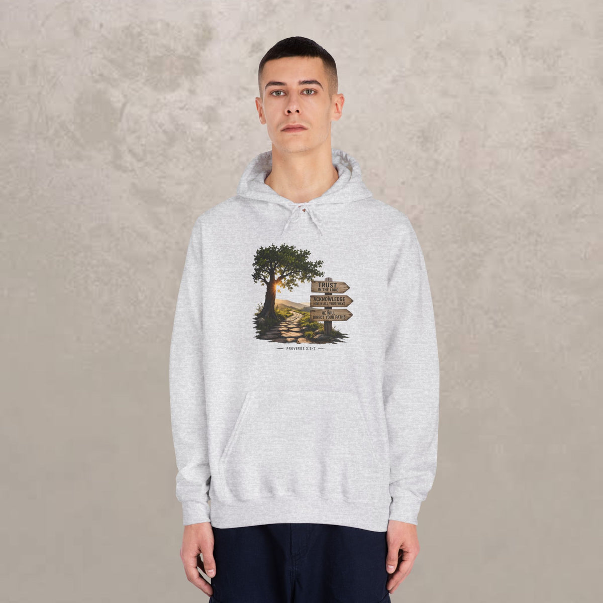 Trust in the Lord - Proverbs 3:5-7 - Hoodie Unisex