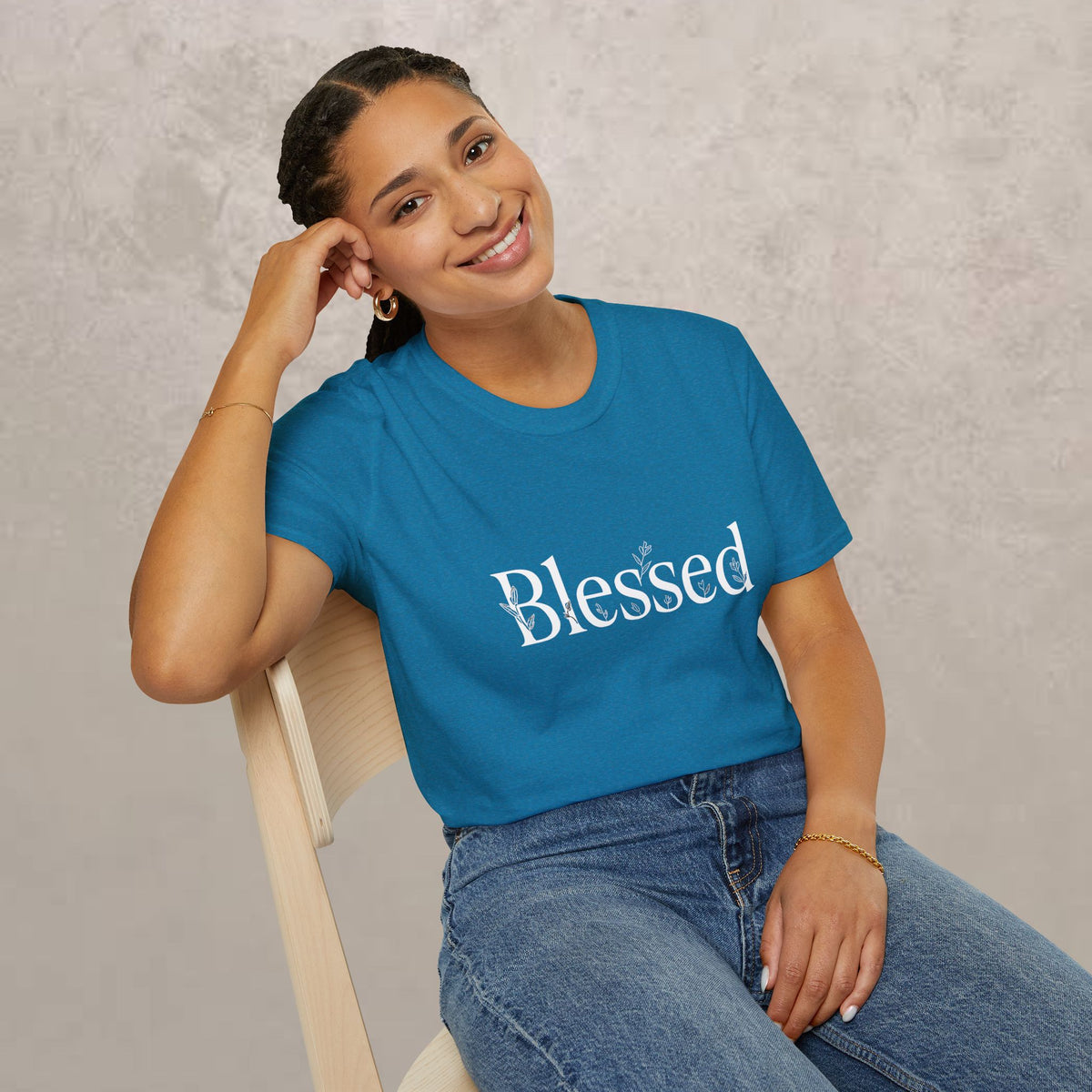 Blessed Floral Logo  Women's T-Shirt