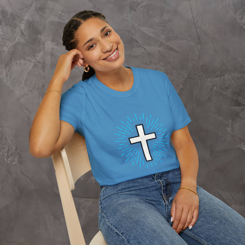 Glowing Cross Emblem T-Shirt