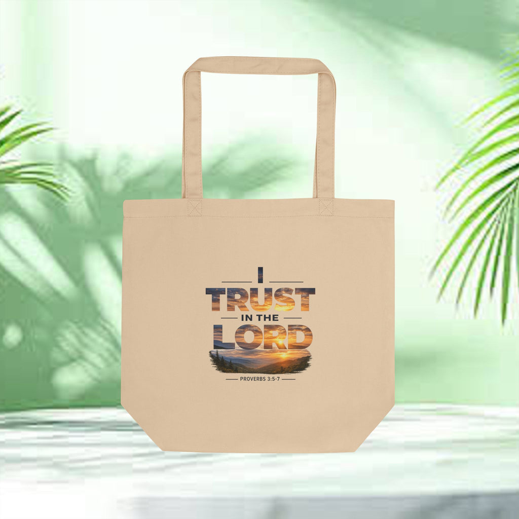 I Trust in the Lord - Canvas Tote Bag — (Proverbs 3:5)