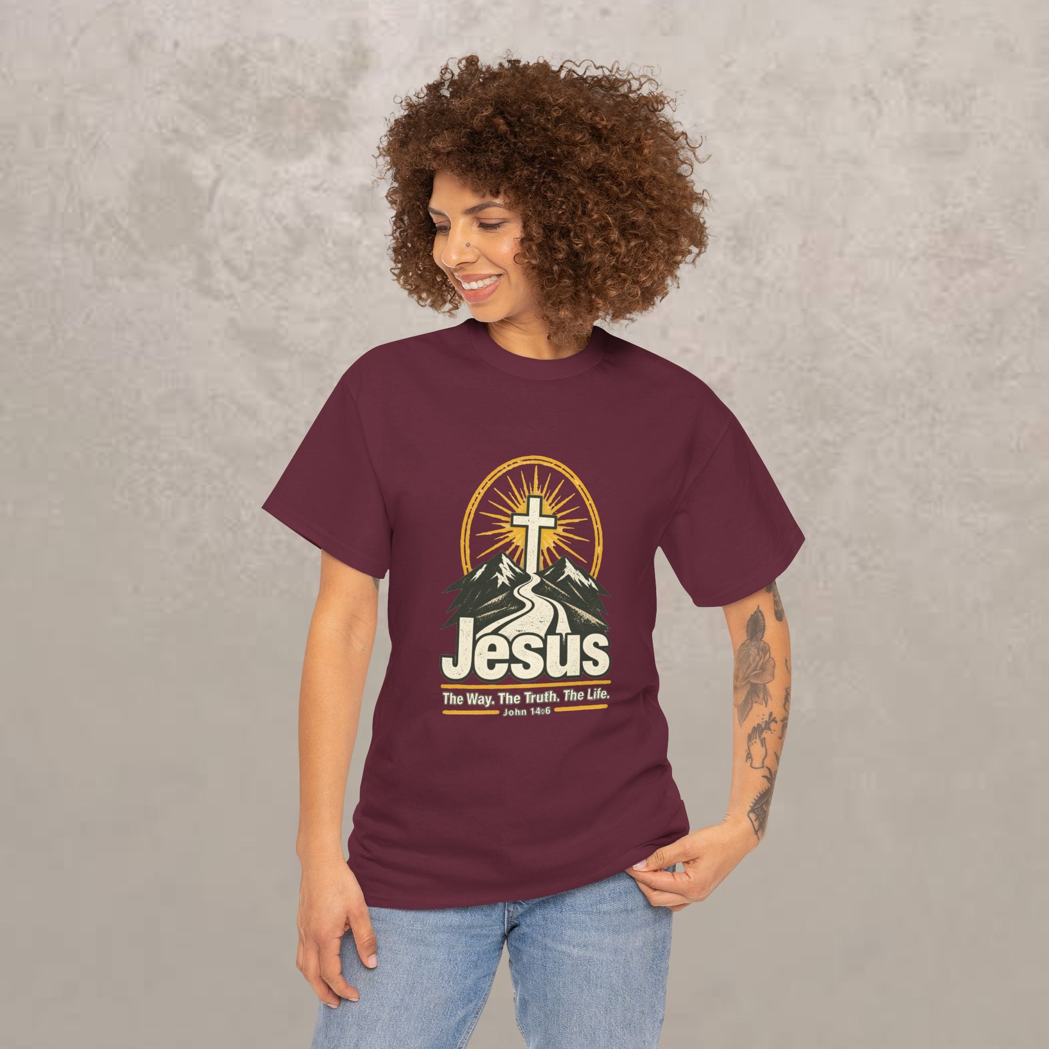 Jesus - The Way, Truth, Life — John 14:6 Unisex Graphic Tee