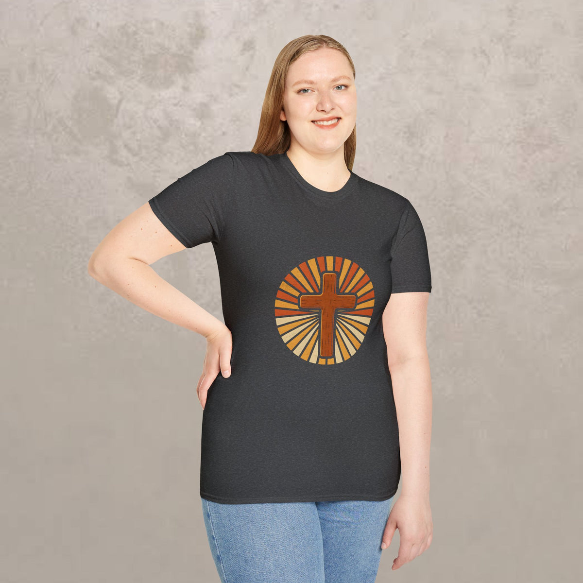 Cross with Sunburst Rays T-Shirt