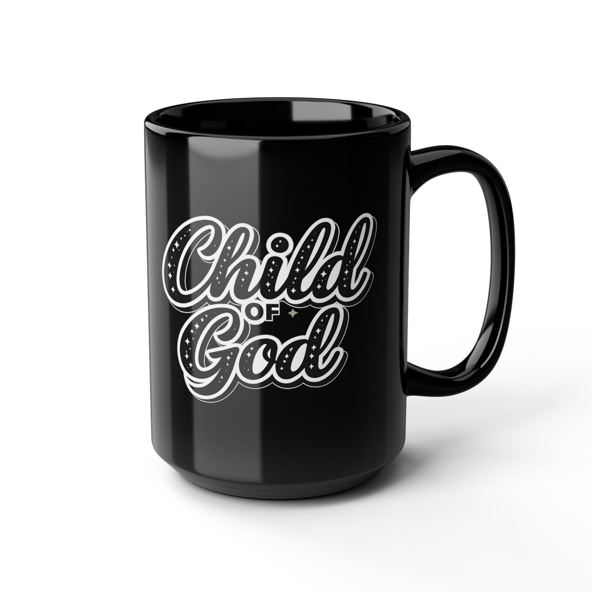 Child of God - Christian Faith Black Coffee Mug (11oz/15oz)