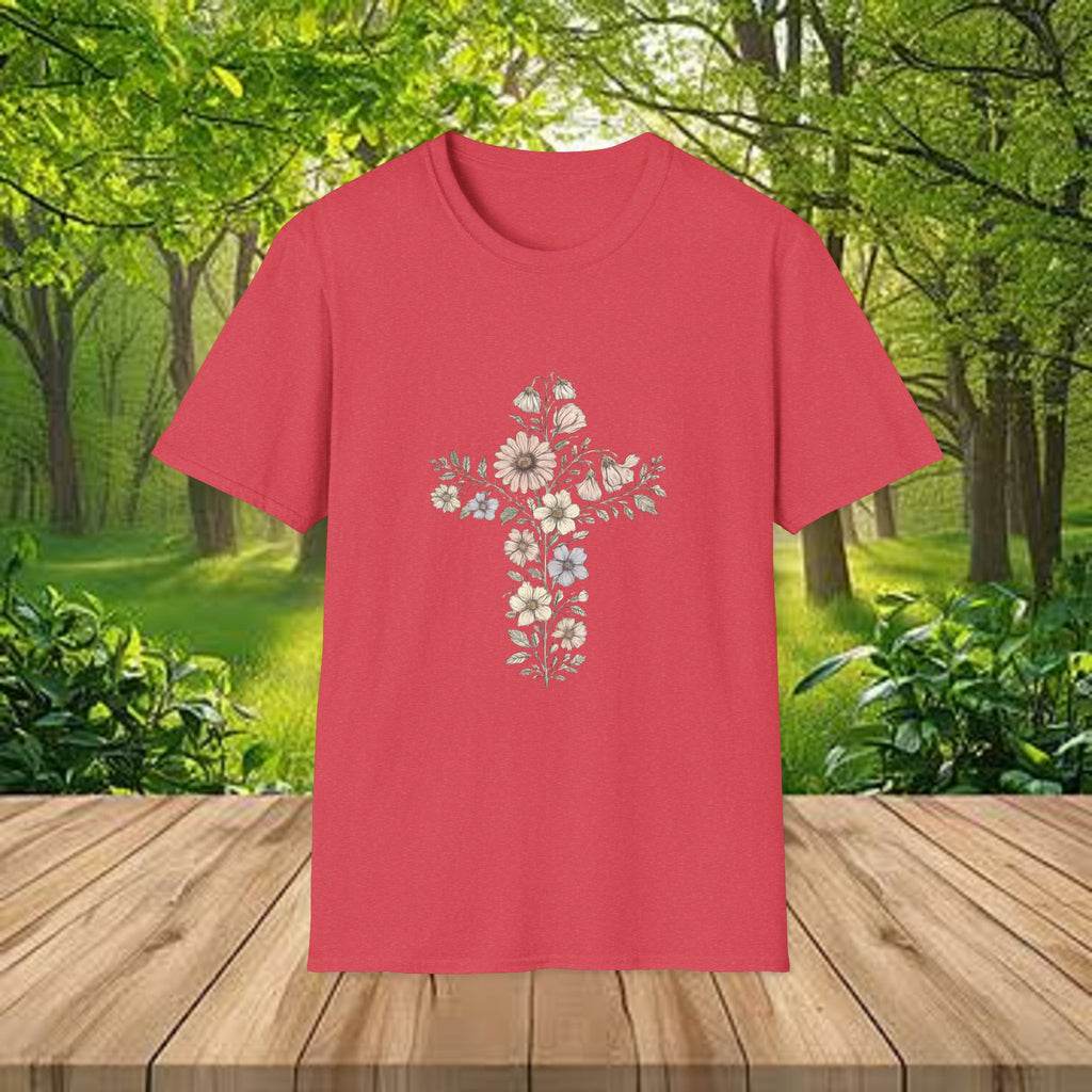 Floral Cross Bouquet Women's Tee