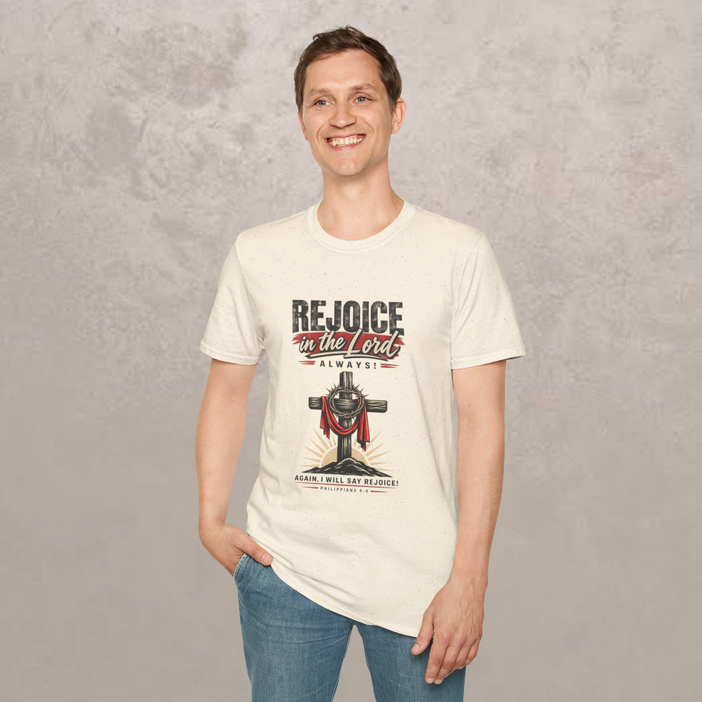 Rejoice in the Lord Always - Philippians 4:4 - Unisex Tee