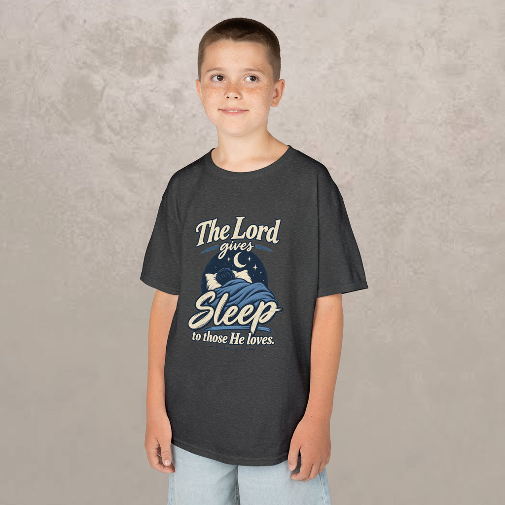 Kids — “The Lord Gives Sleep to Those He Loves” Christian Sleepwear Tee