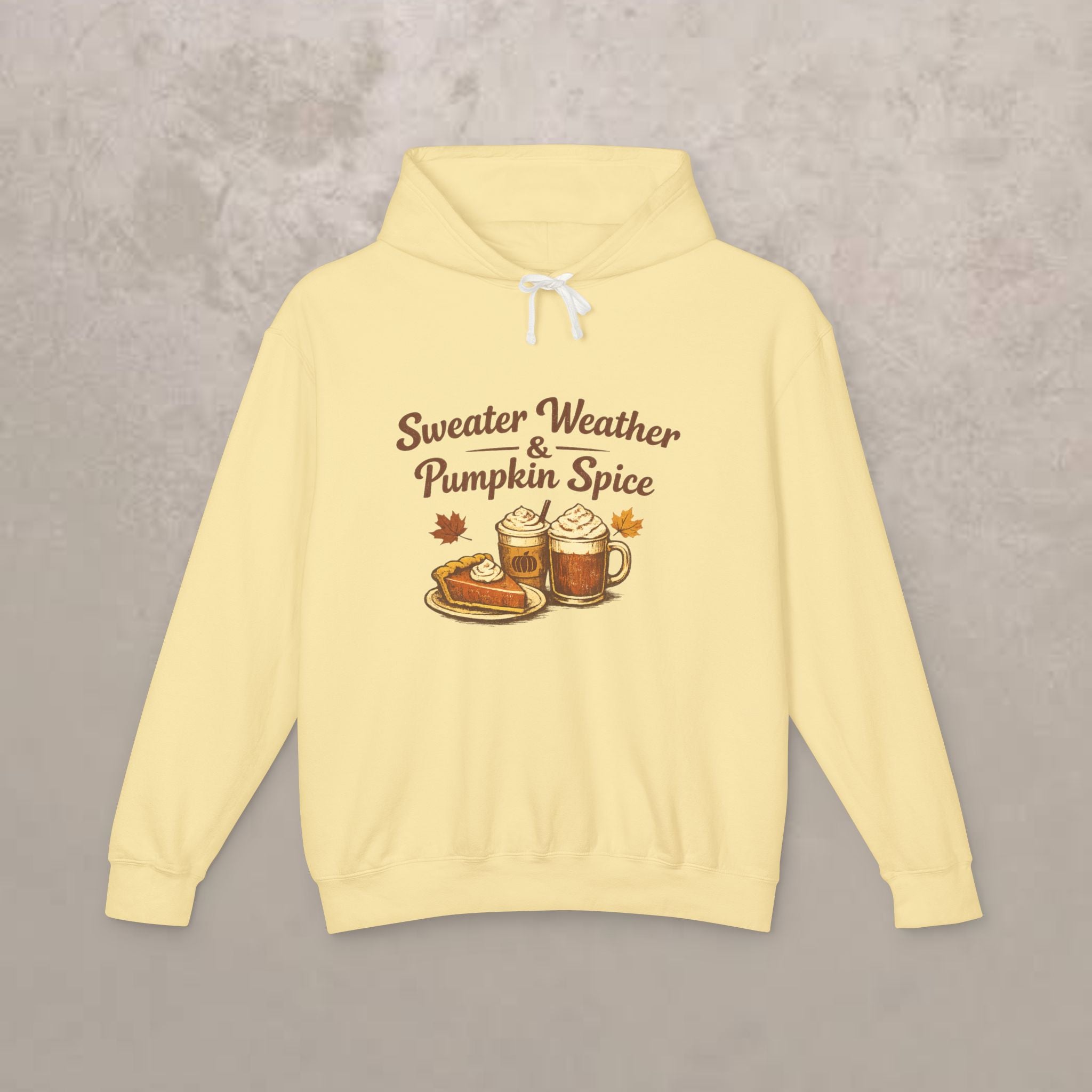 Adult -  "Sweater Weather & Pumpkin Spice" Autumn Hoodie