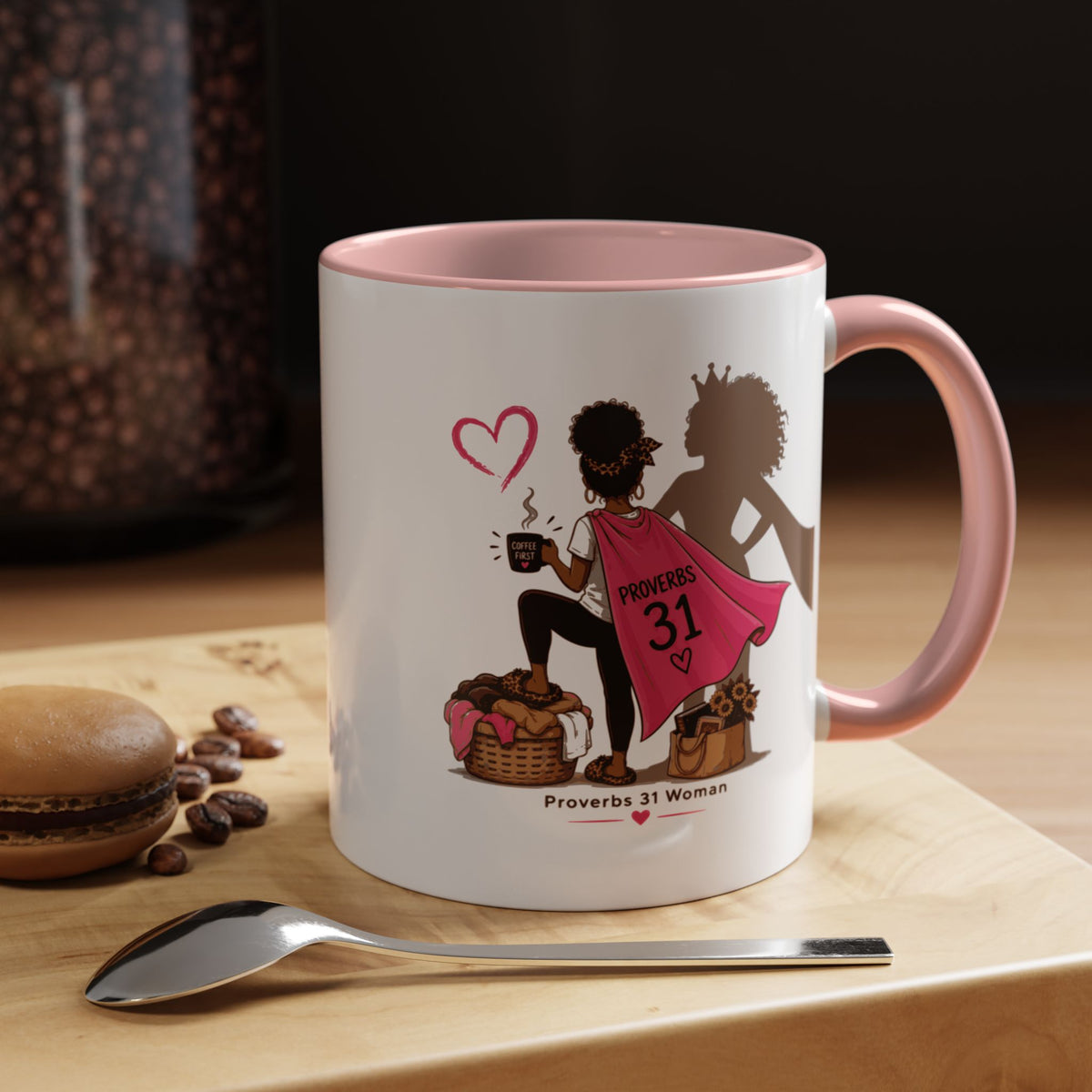 Proverbs 31 Woman Coffee Mug – Inspirational Accent Mug and Gift - Black (11/15oz)