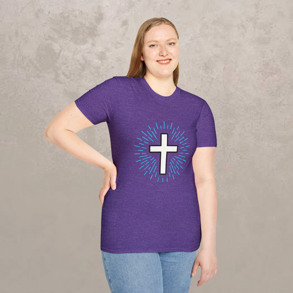 Glowing Cross Emblem T-Shirt