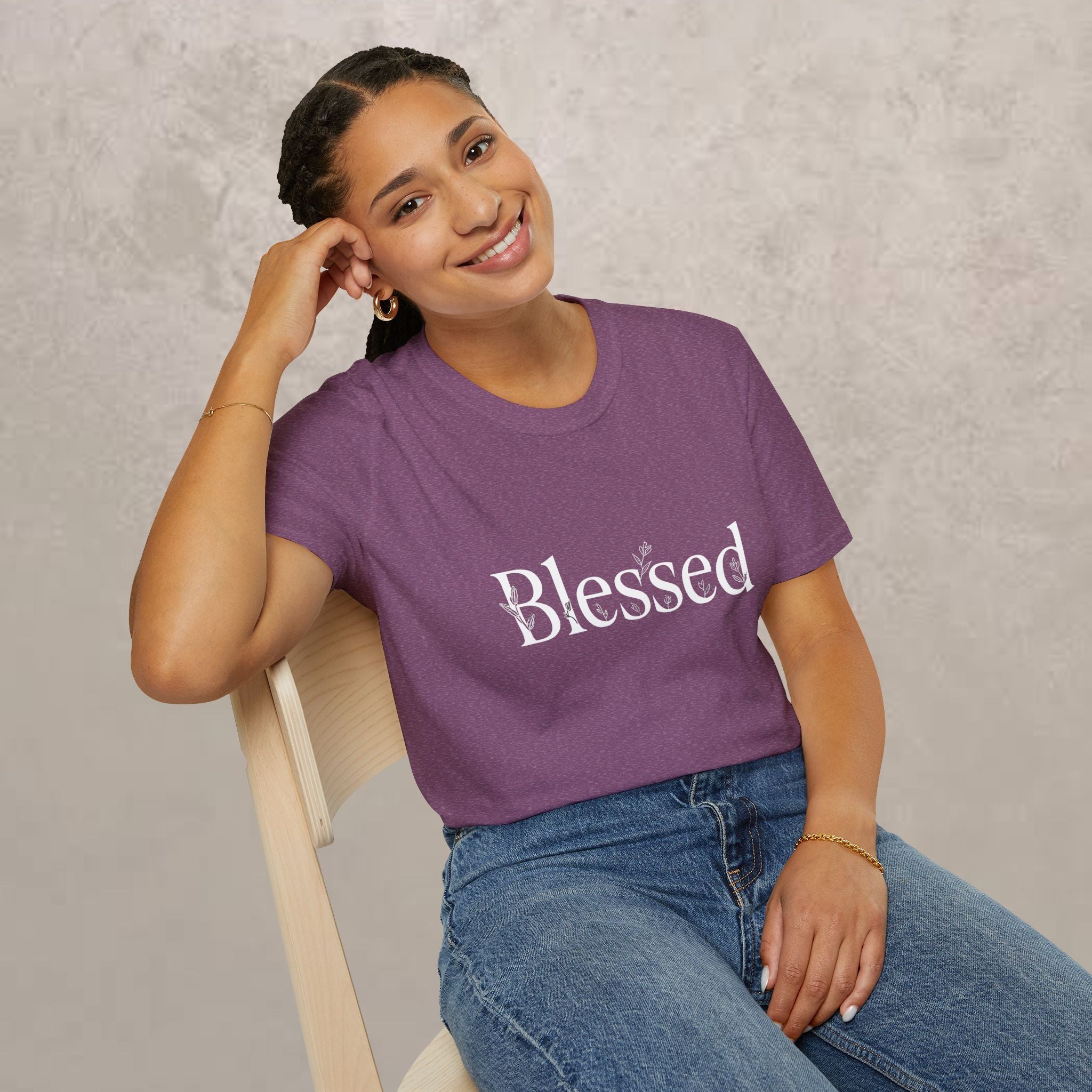 Blessed Floral Logo  Women's T-Shirt