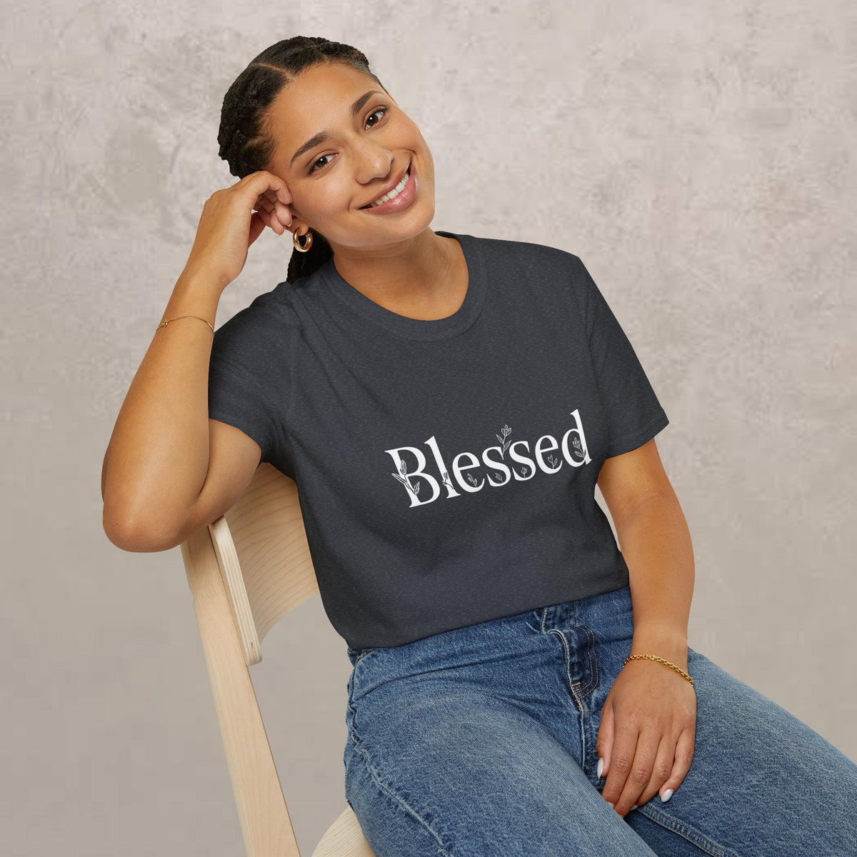 Blessed Floral Logo  Women's T-Shirt