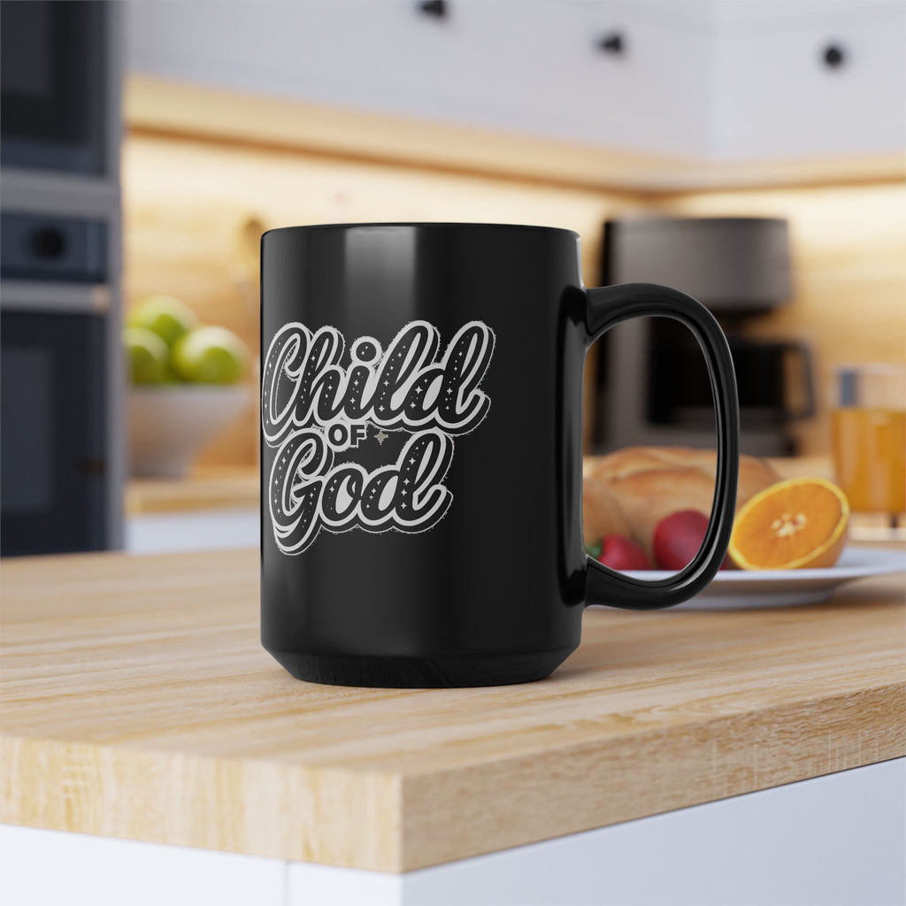 Child of God - Christian Faith Black Coffee Mug (11oz/15oz)