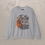 Fallin' In Love With Jesus - Crewneck Sweatshirt — Autumn Pullover
