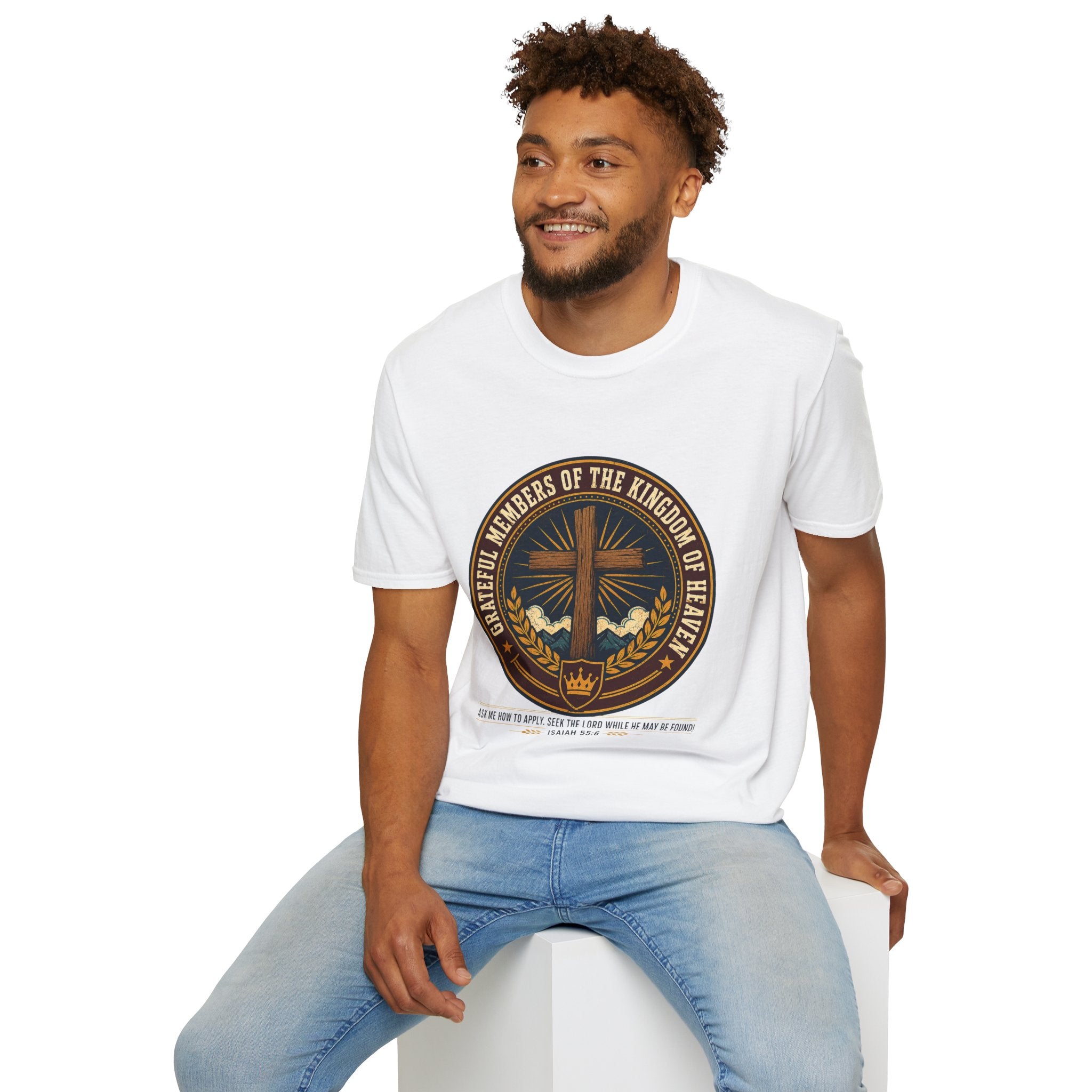 Kingdom of Heaven Christian T-Shirt — "Grateful Members of the Kingdom of Heaven" Faith Tee