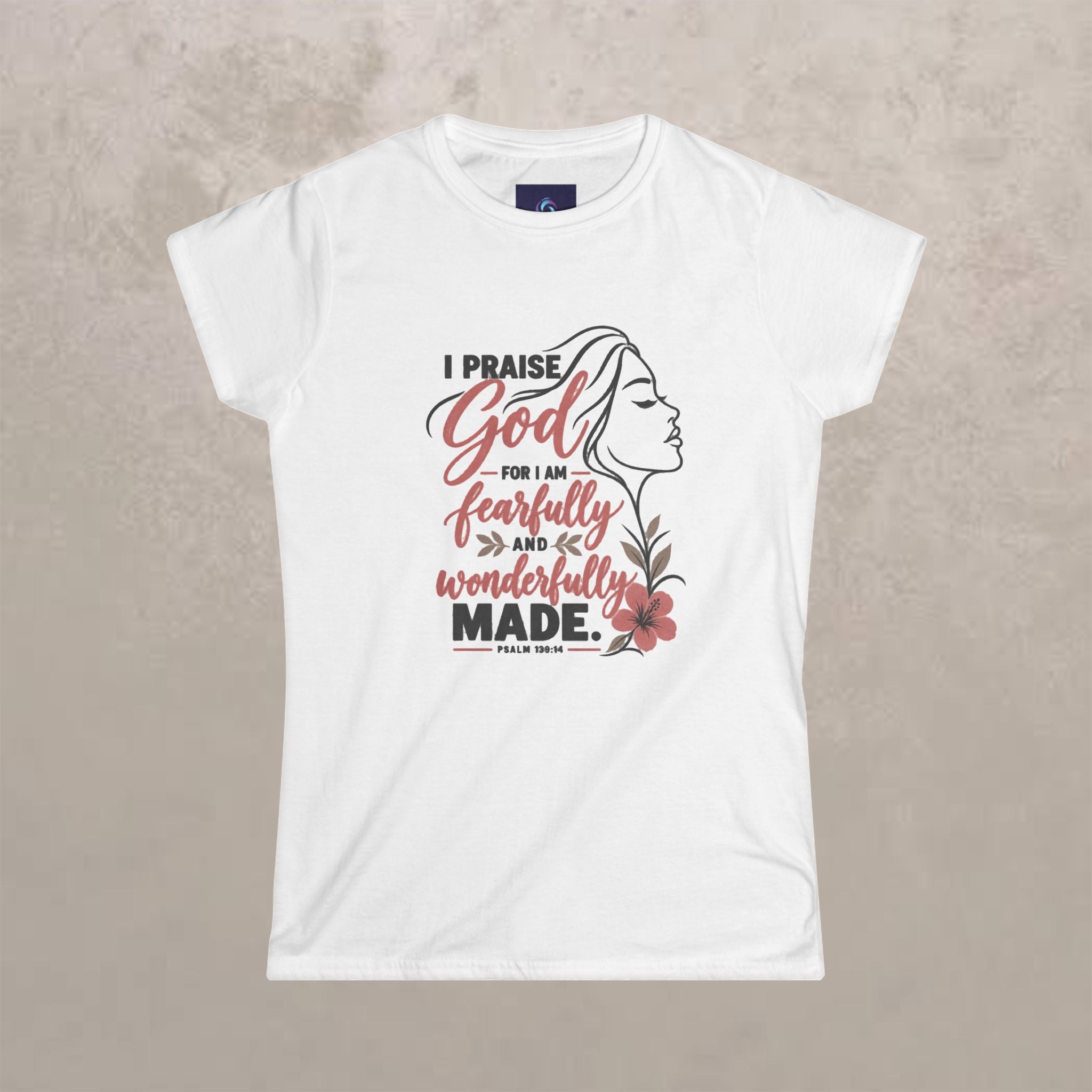 Fearfully & Wonderfully Made - Women’s Graphic Fitted Tee (Neutral)