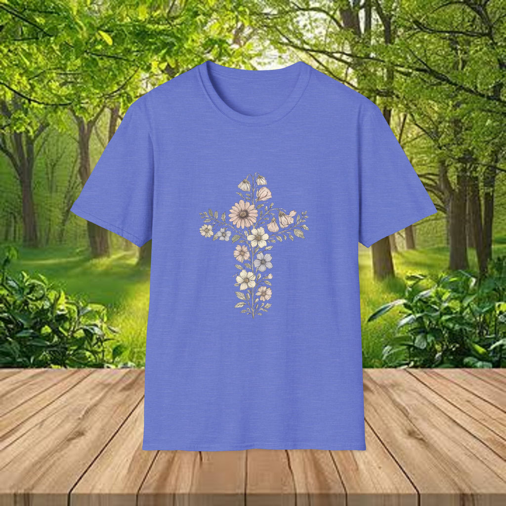 Floral Cross Bouquet Women's Tee