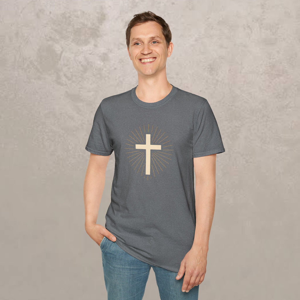 Radiant Gold Cross T-Shirt