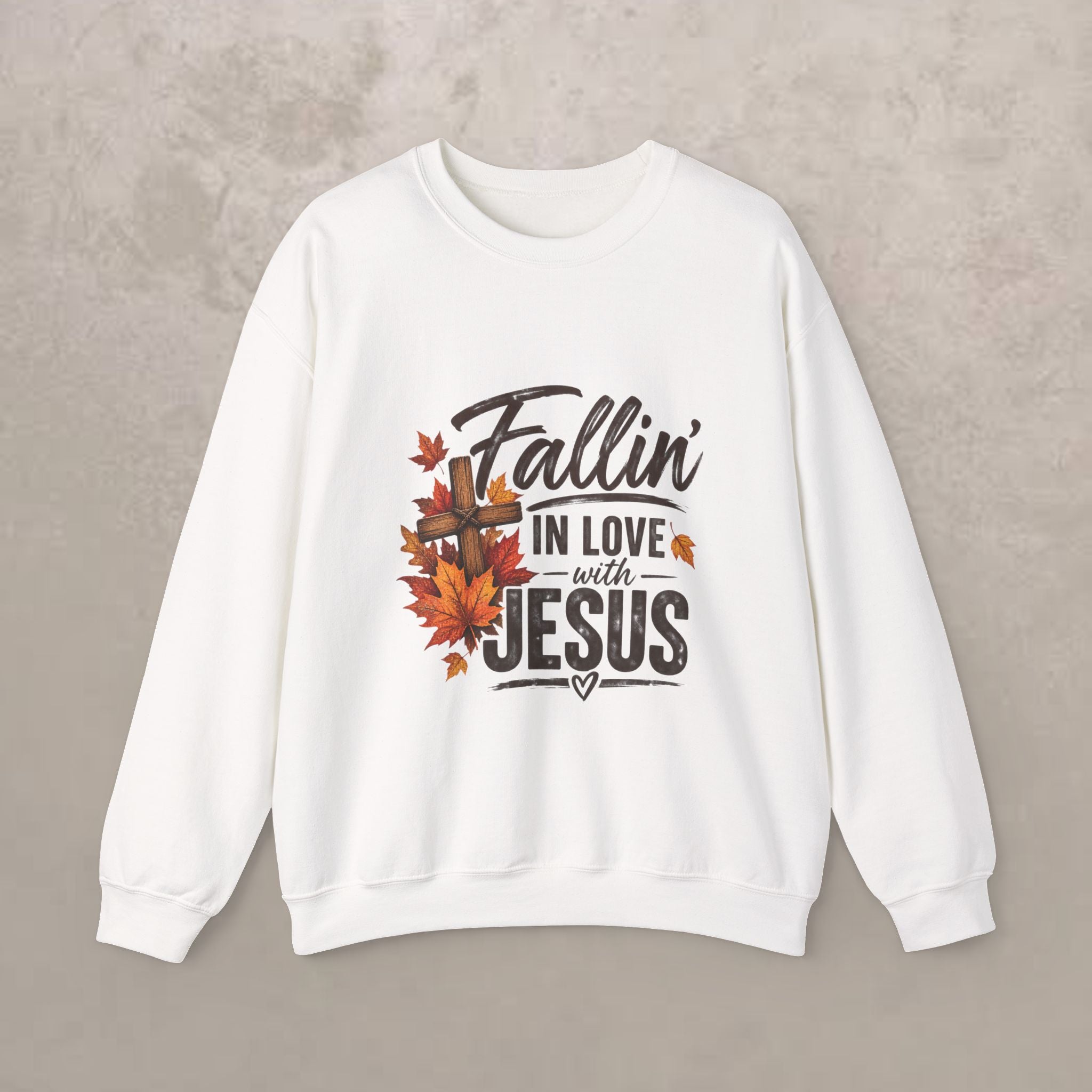 Fallin' In Love With Jesus - Crewneck Sweatshirt — Autumn Pullover