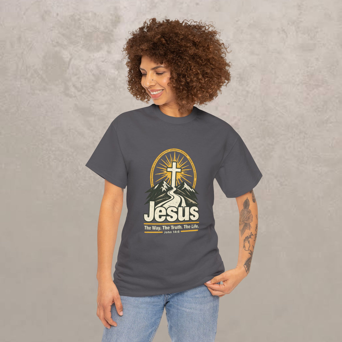 Jesus - The Way, Truth, Life — John 14:6 Unisex Graphic Tee