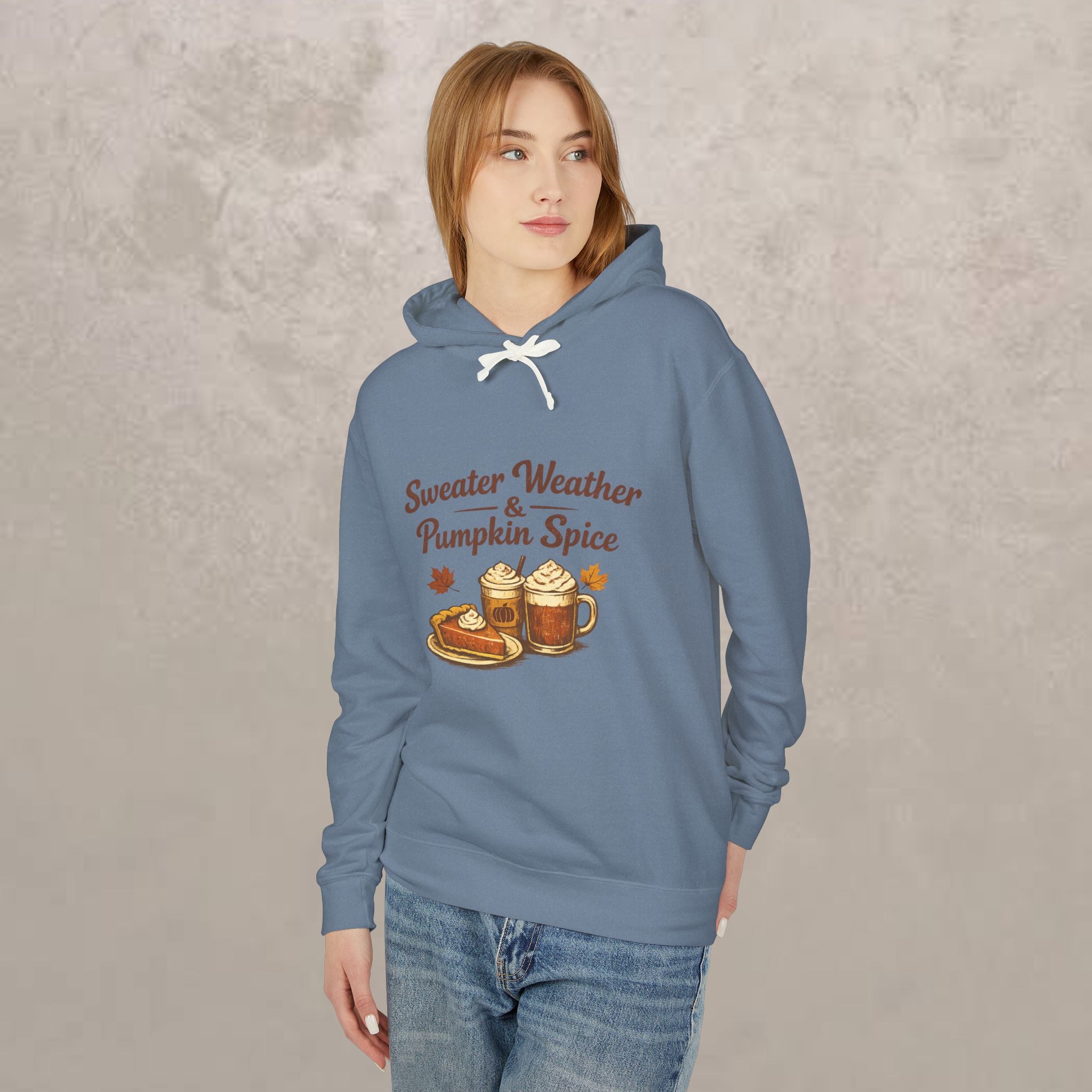 Adult -  "Sweater Weather & Pumpkin Spice" Autumn Hoodie