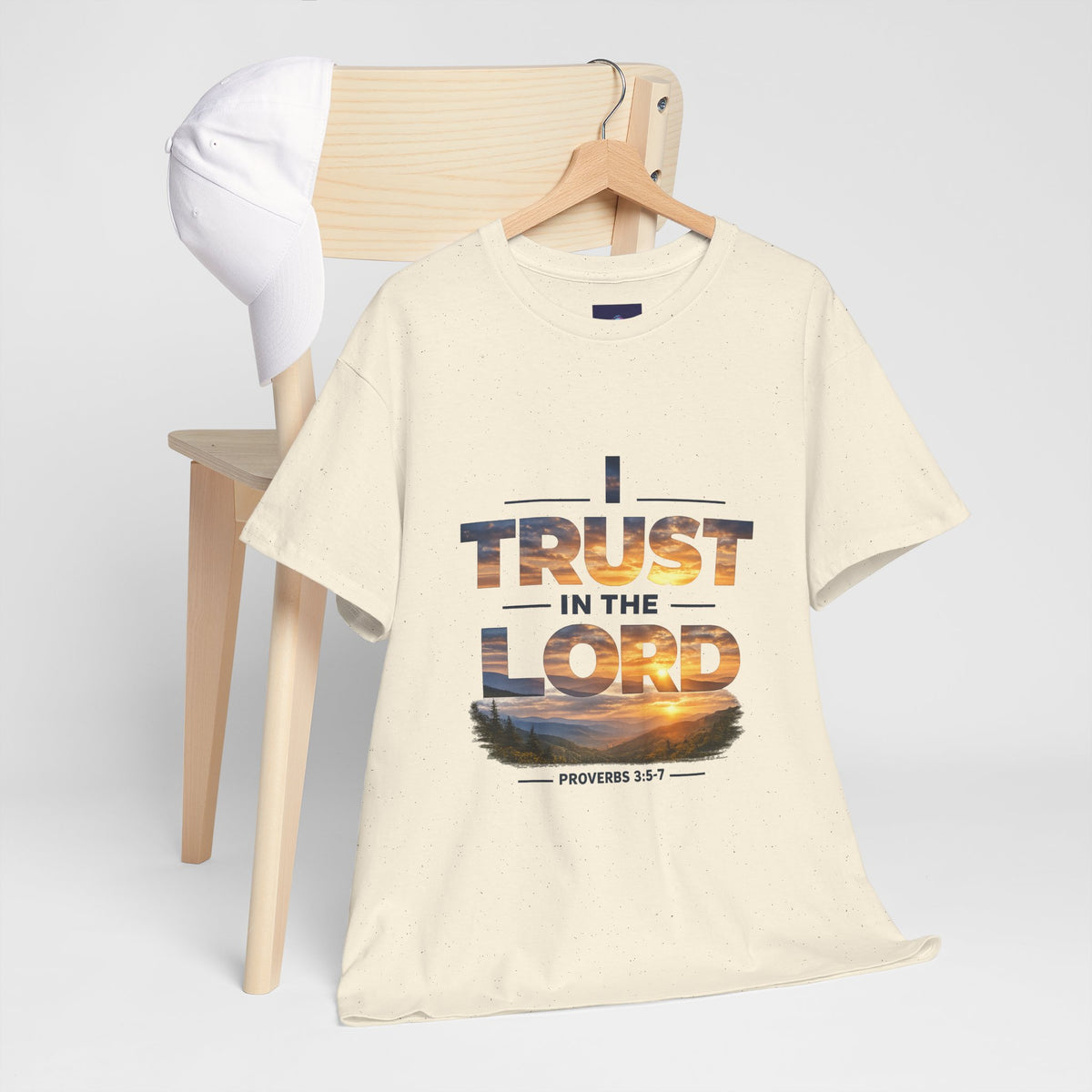 I Trust In The Lord - Mountains T‑Shirt — Proverbs 3:5 Christian Tee