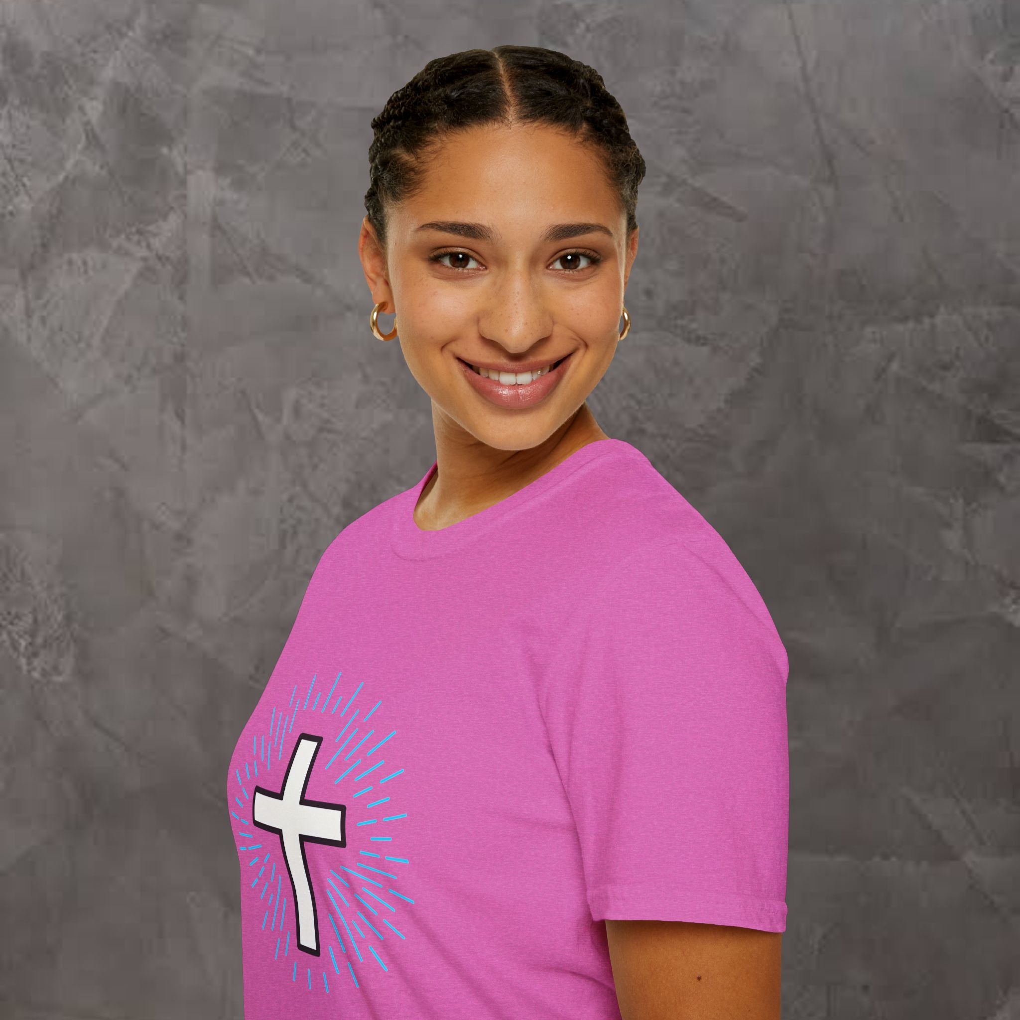 Glowing Cross Emblem T-Shirt