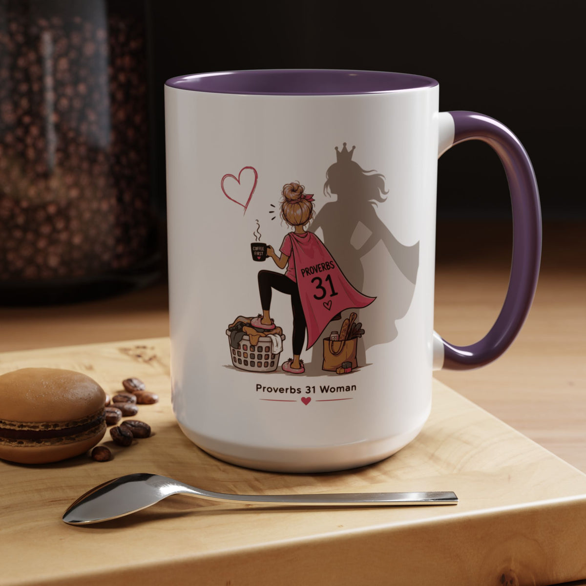 Proverbs 31 Woman Coffee Mug – Inspirational Accent Mug and Gift - Blonde (11/15oz)