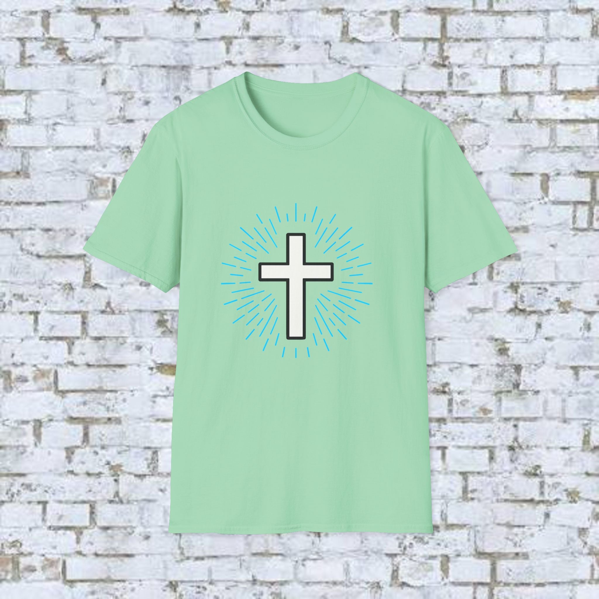 Glowing Cross Emblem T-Shirt