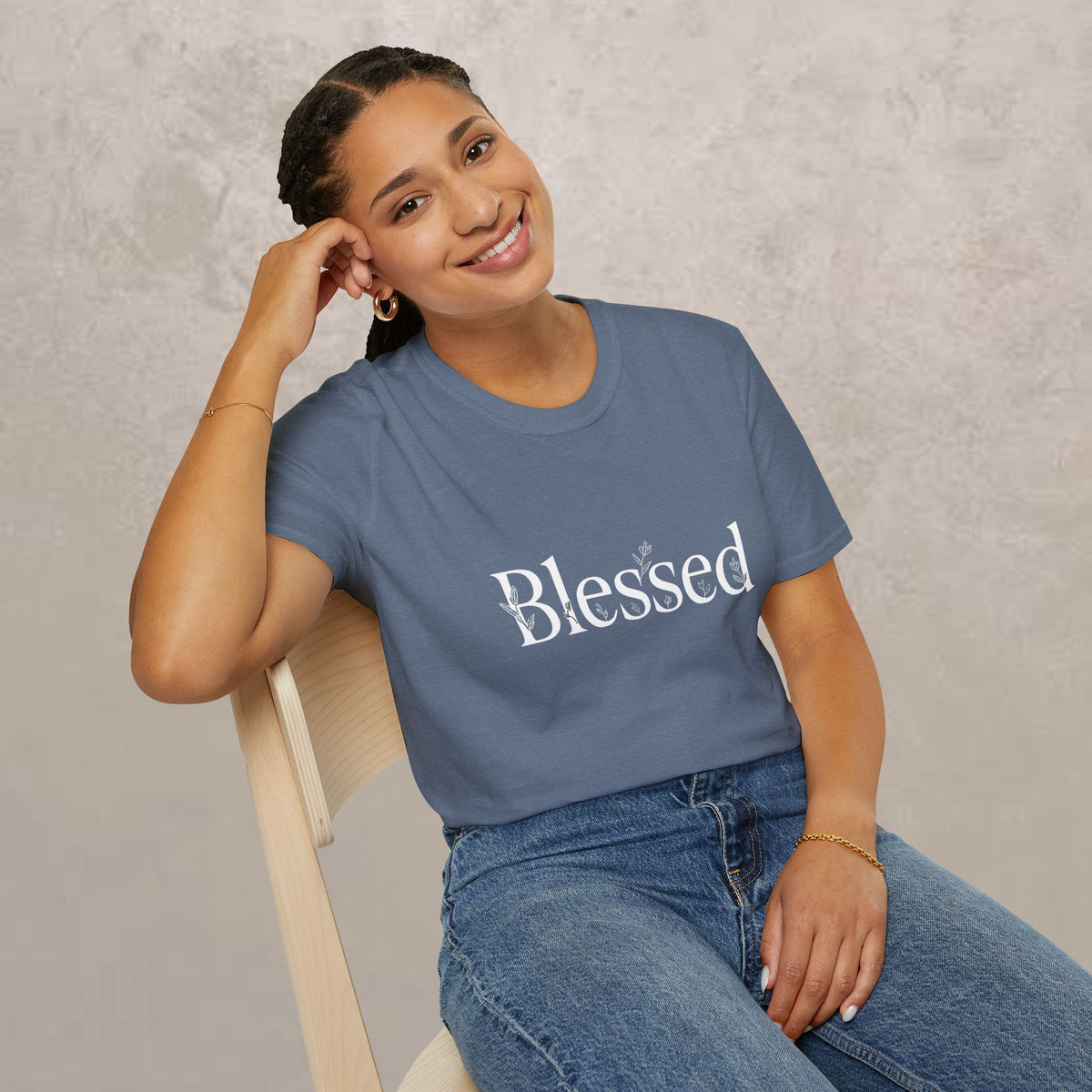 Blessed Floral Logo  Women's T-Shirt