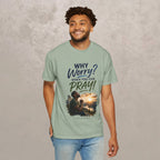 Why Worry - Pray - Men's Tee — Black Men's Christian Tee