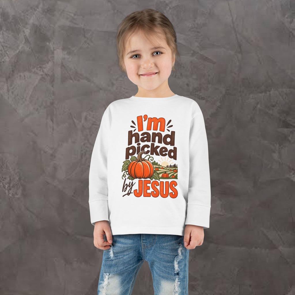Toddler - I'm Hand-picked by Jesus - Long Sleeve Tee