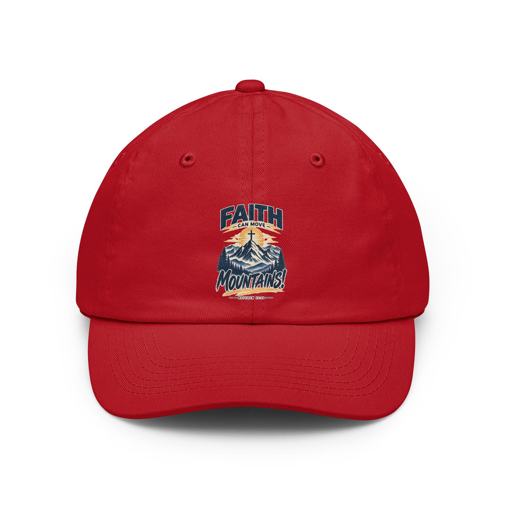 Faith Over Mountains Dad Hat — Embroidered Adventure Baseball Cap