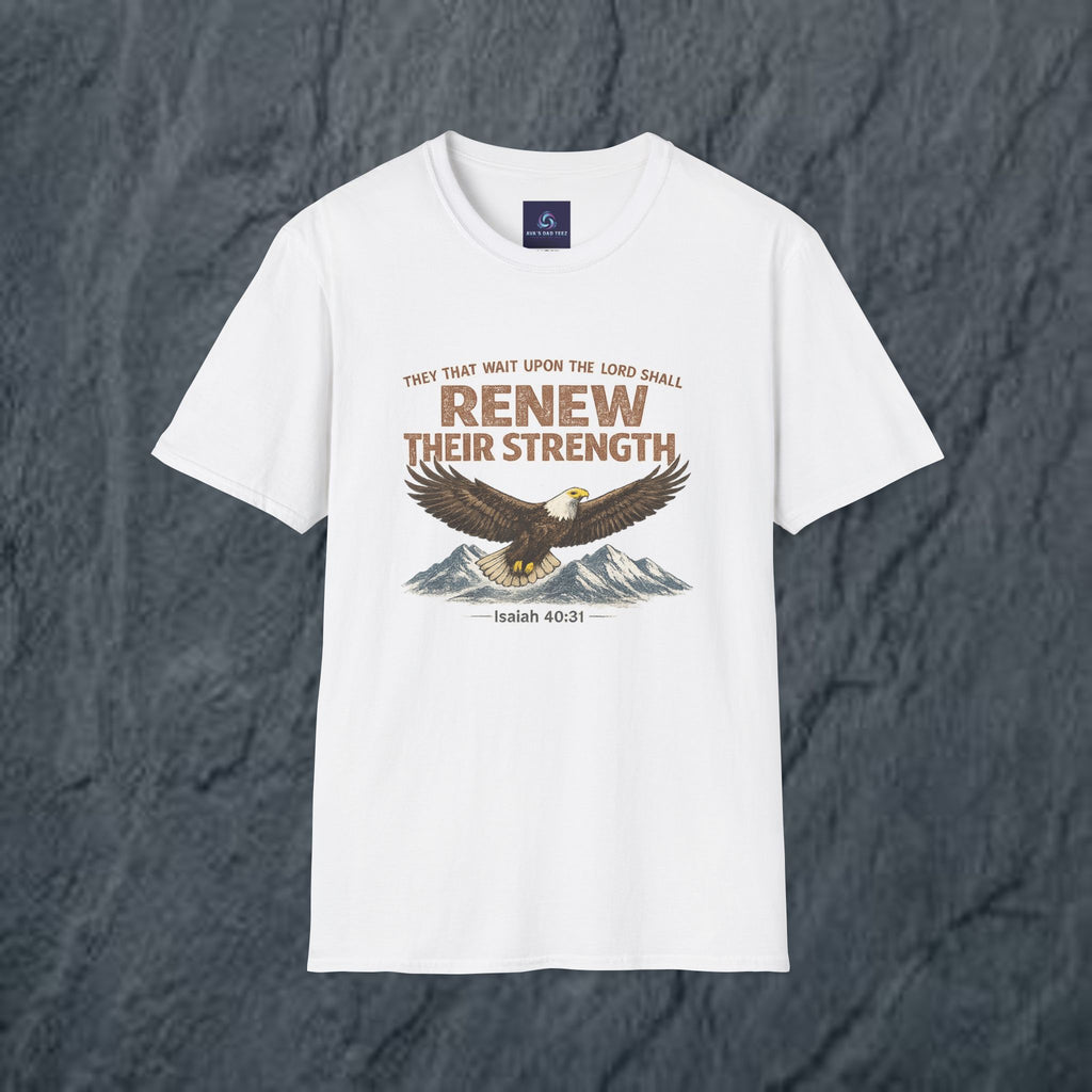 They That Wait Upon the Lord — Isaiah 40:31 Christian Tee
