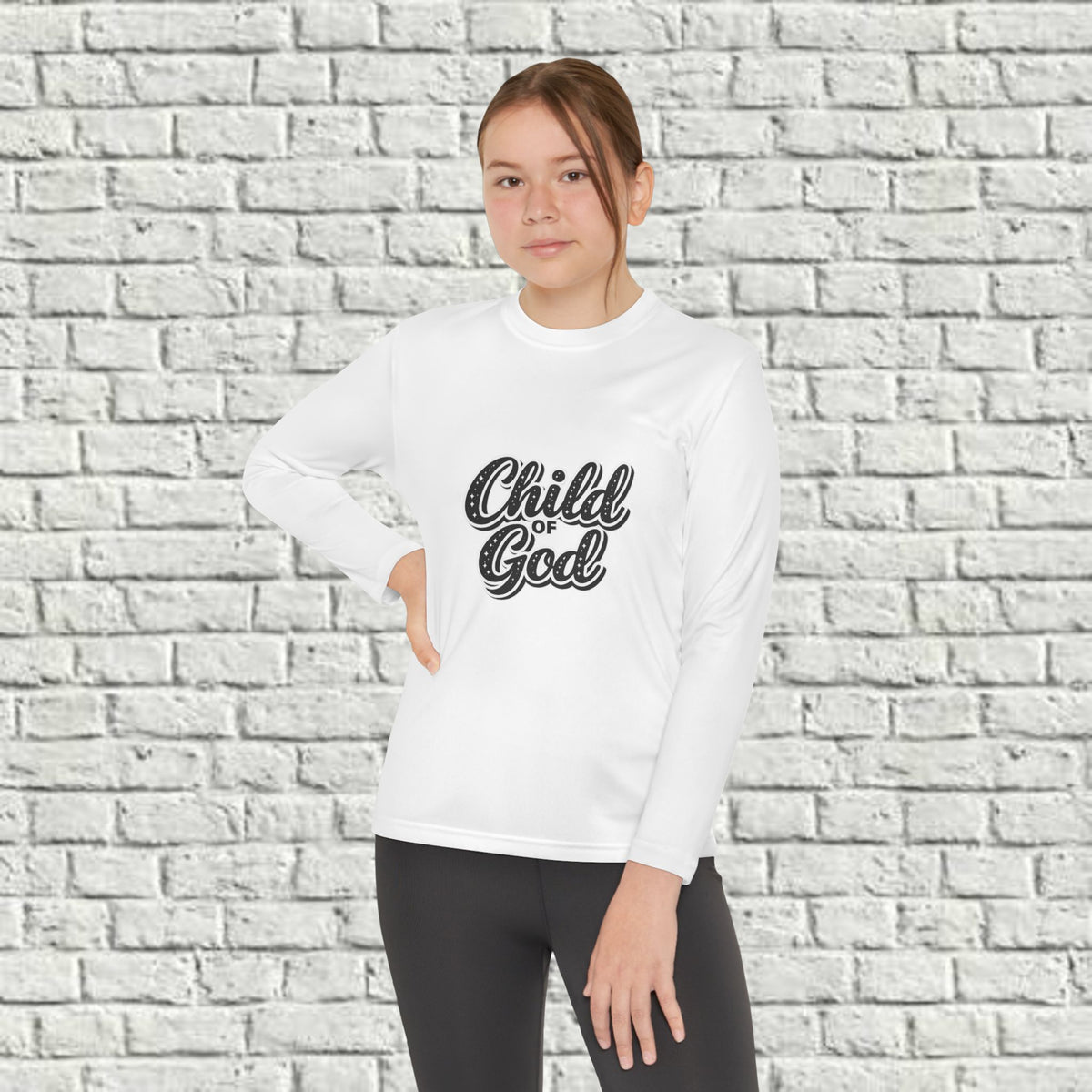 Youth - Child of God Long Sleeve Tee — Christian Kids Faith Shirt
