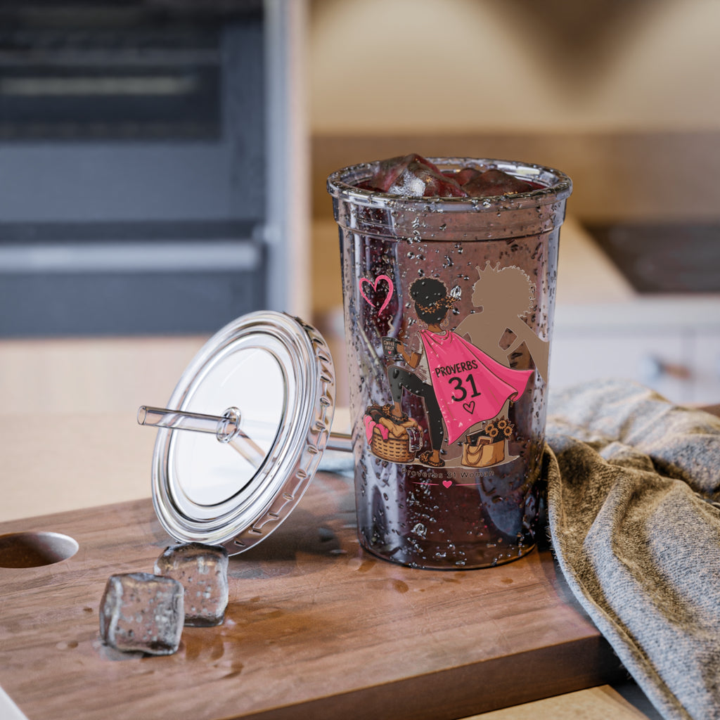 Proverbs 31 Woman - Black Suave Acrylic Tumbler